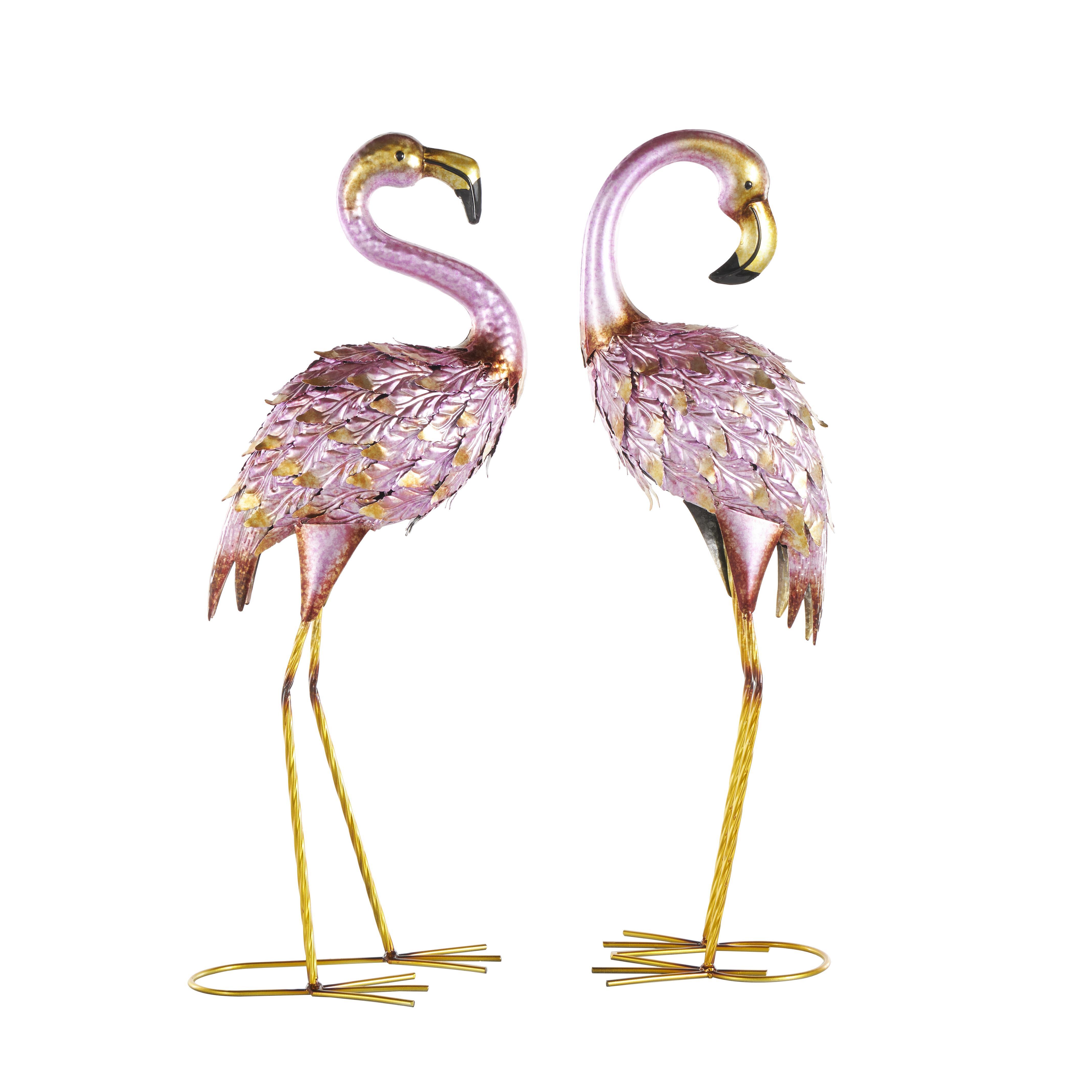 Bayberry Lane Indoor/Outdoor Garden Flamingo Sculpture (Set of 2), , large