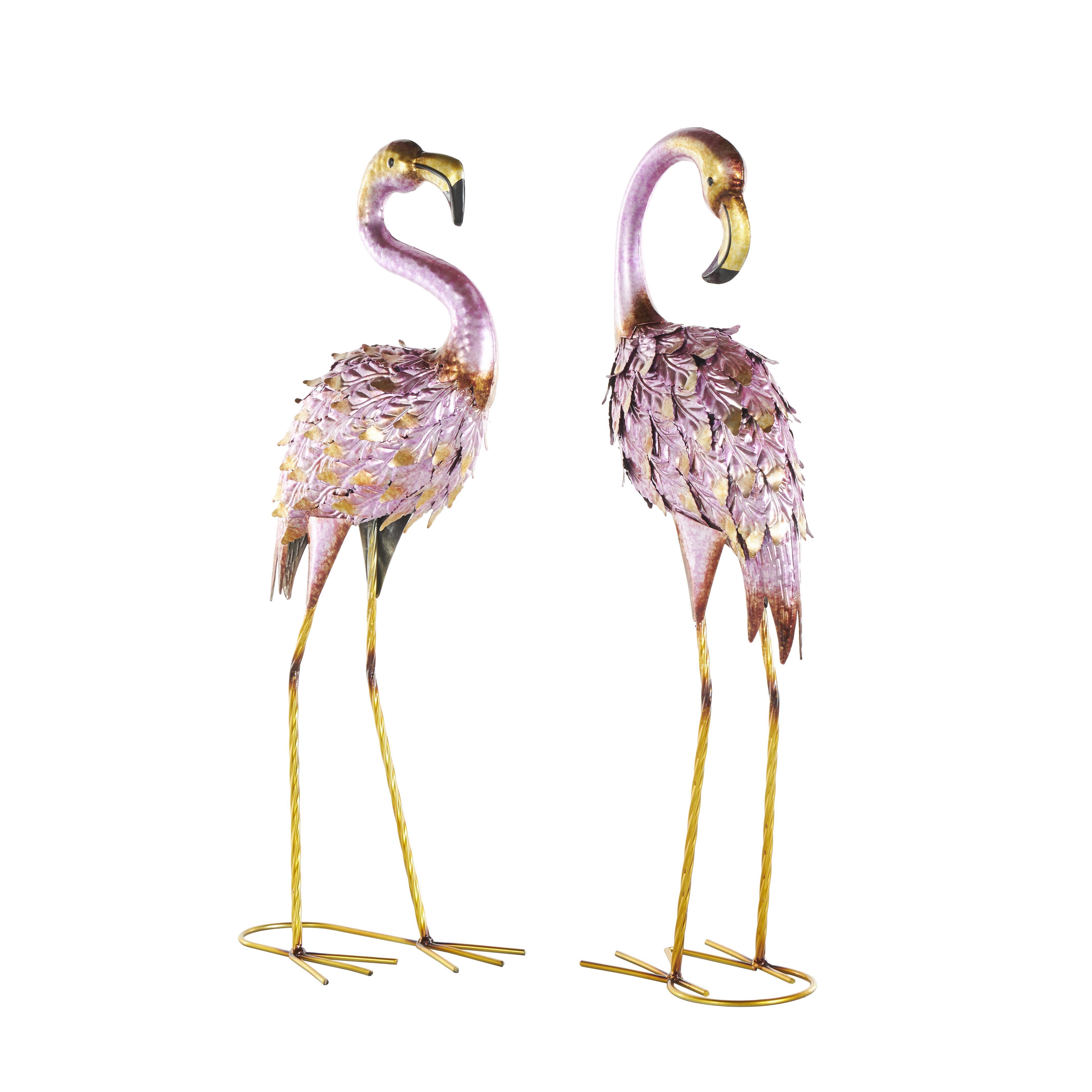 Bayberry Lane Indoor/Outdoor Garden Flamingo Sculpture (Set of 2), , large