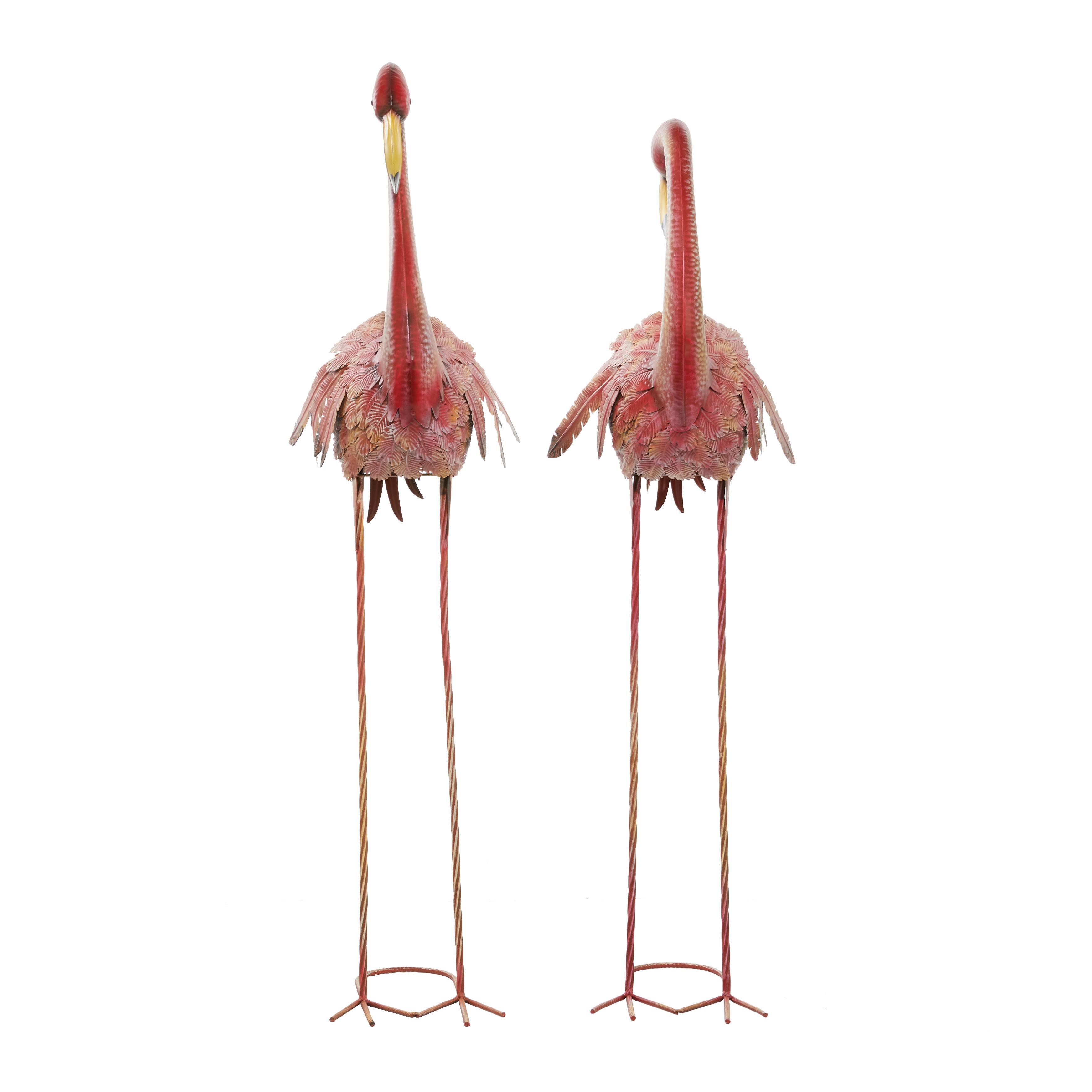 Bayberry Lane Indoor/Outdoor Garden Standing Flamingo Sculpture (Set of 2), , large