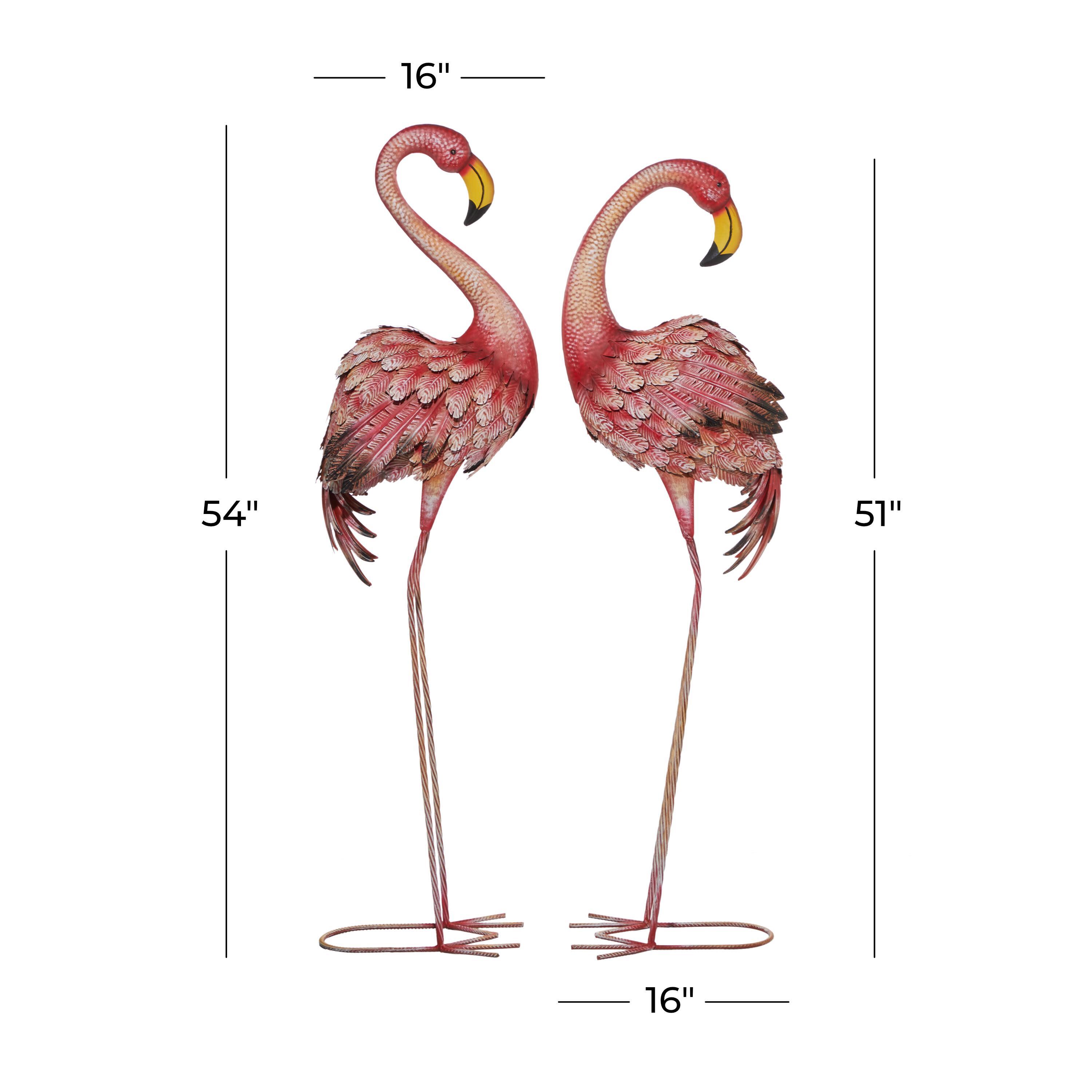 Bayberry Lane Indoor/Outdoor Garden Standing Flamingo Sculpture (Set of 2), , large