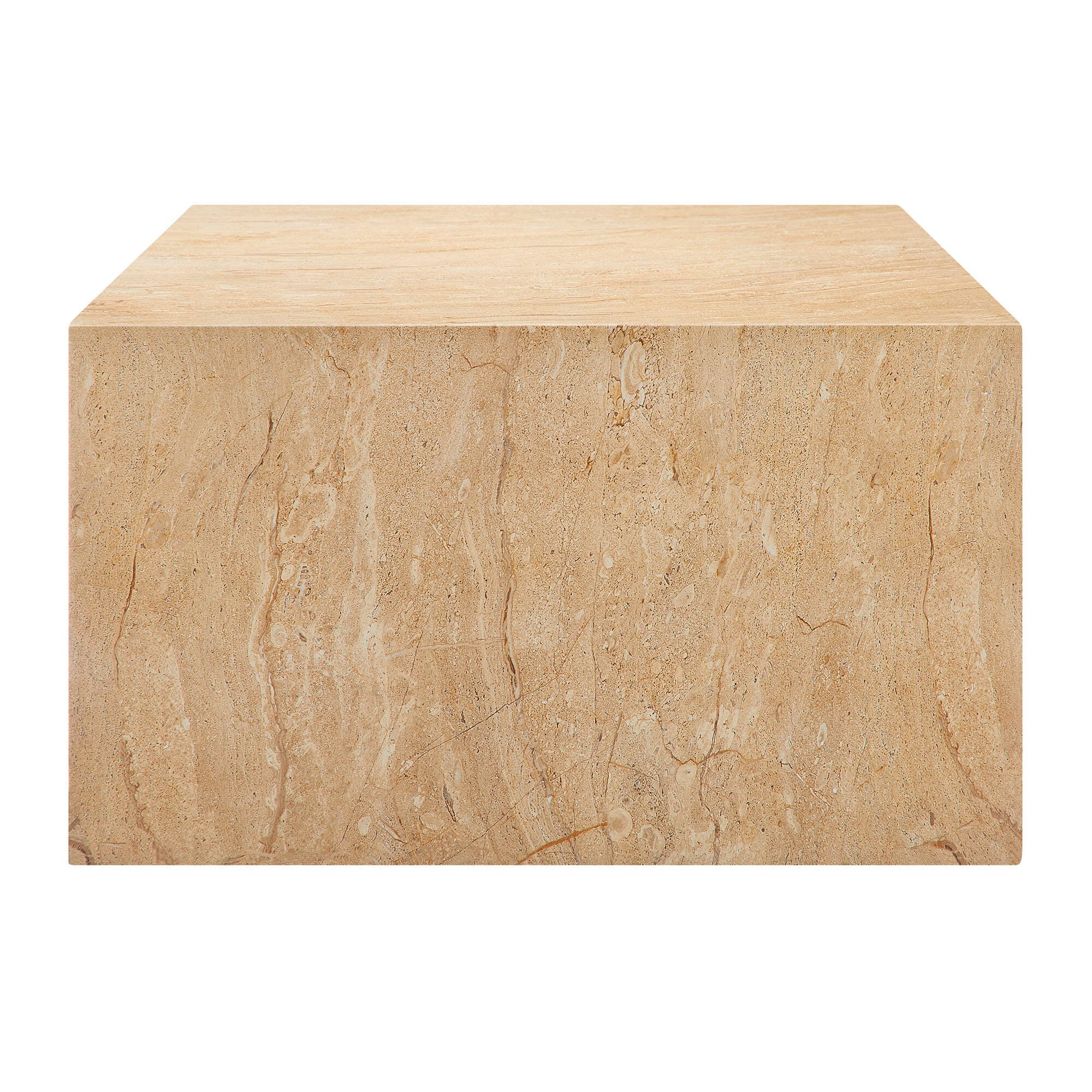 Modway Jordana Outdoor Coffee Table, Travertine, large