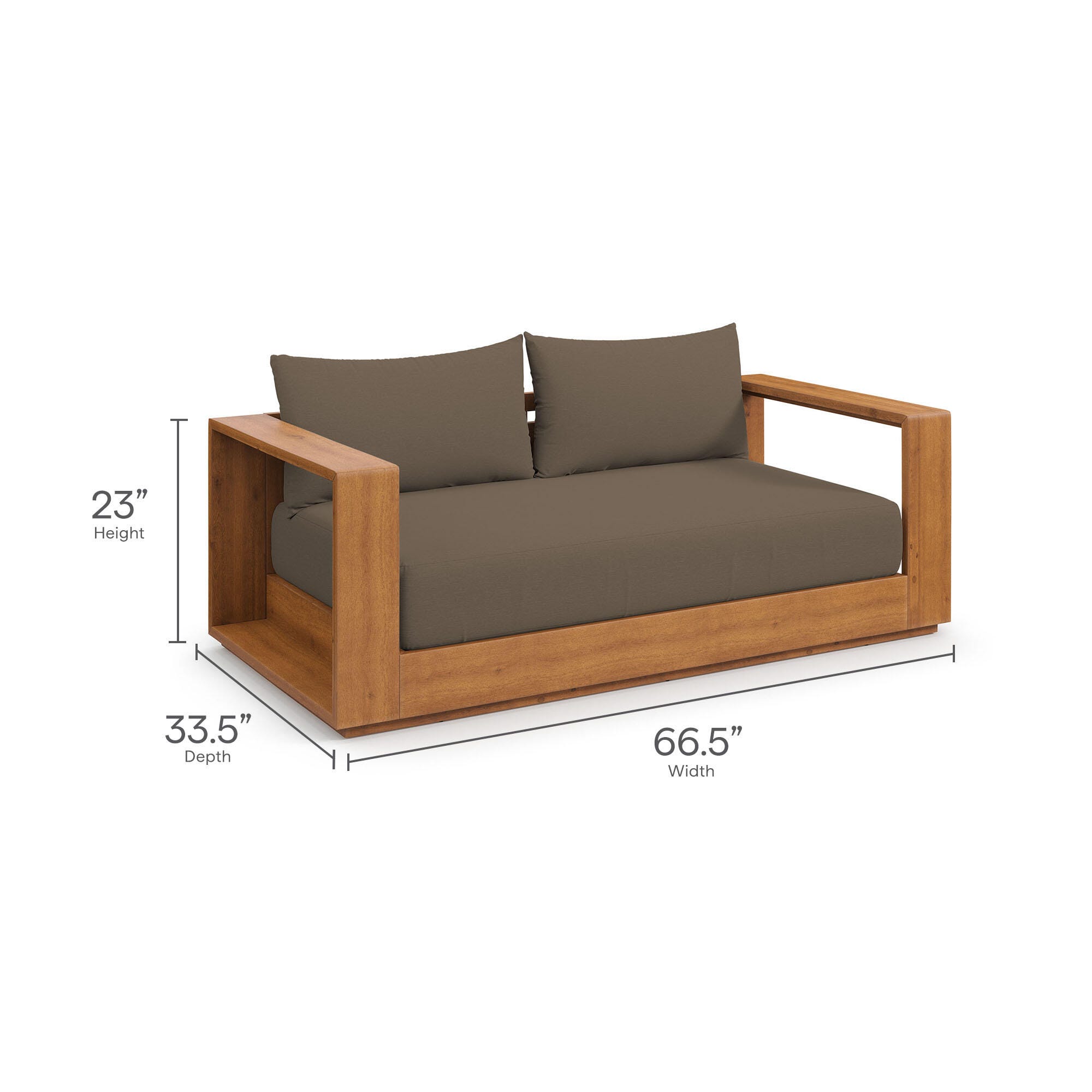 Modway Tahoe Outdoor Loveseat, , large