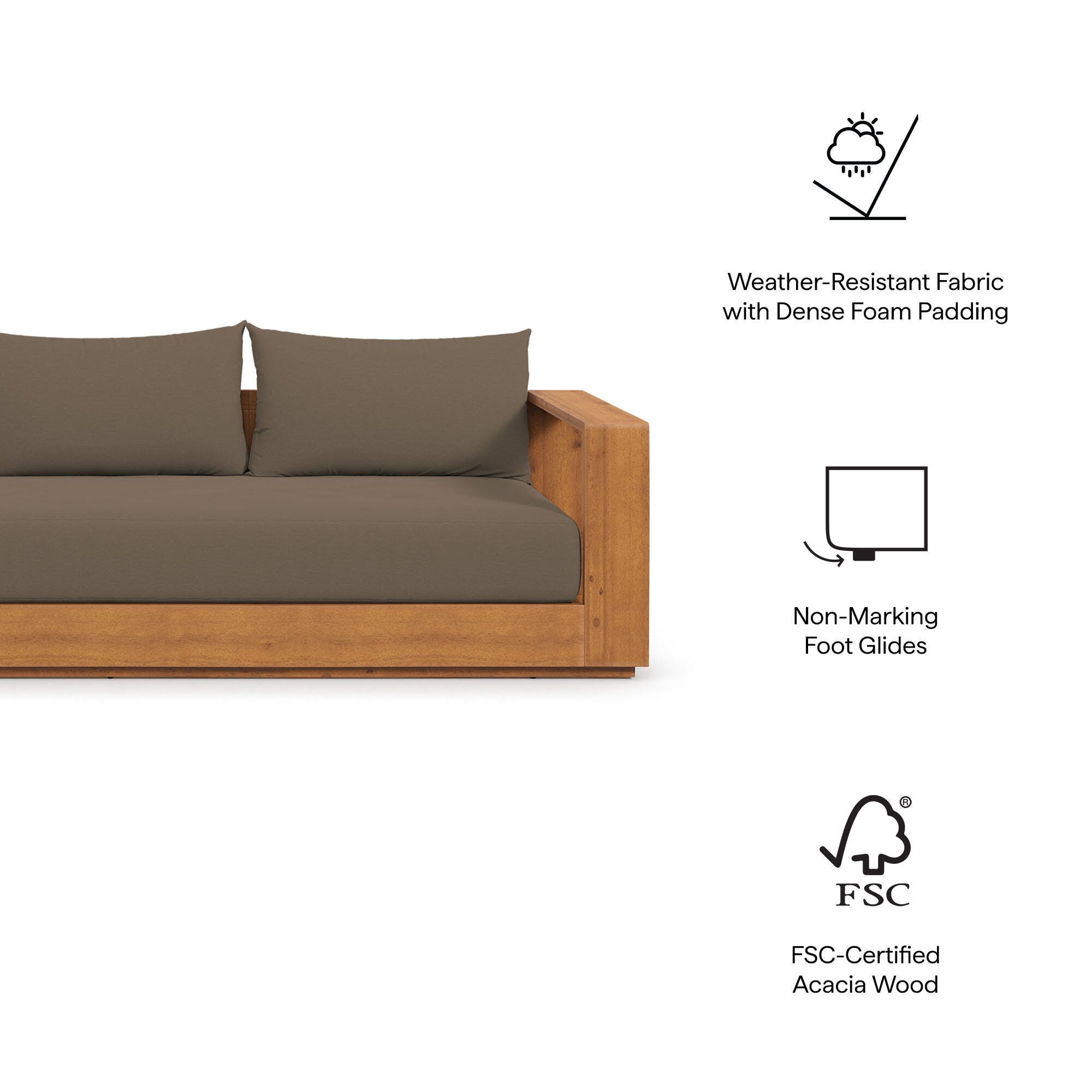 Modway Tahoe Outdoor Sofa, , large