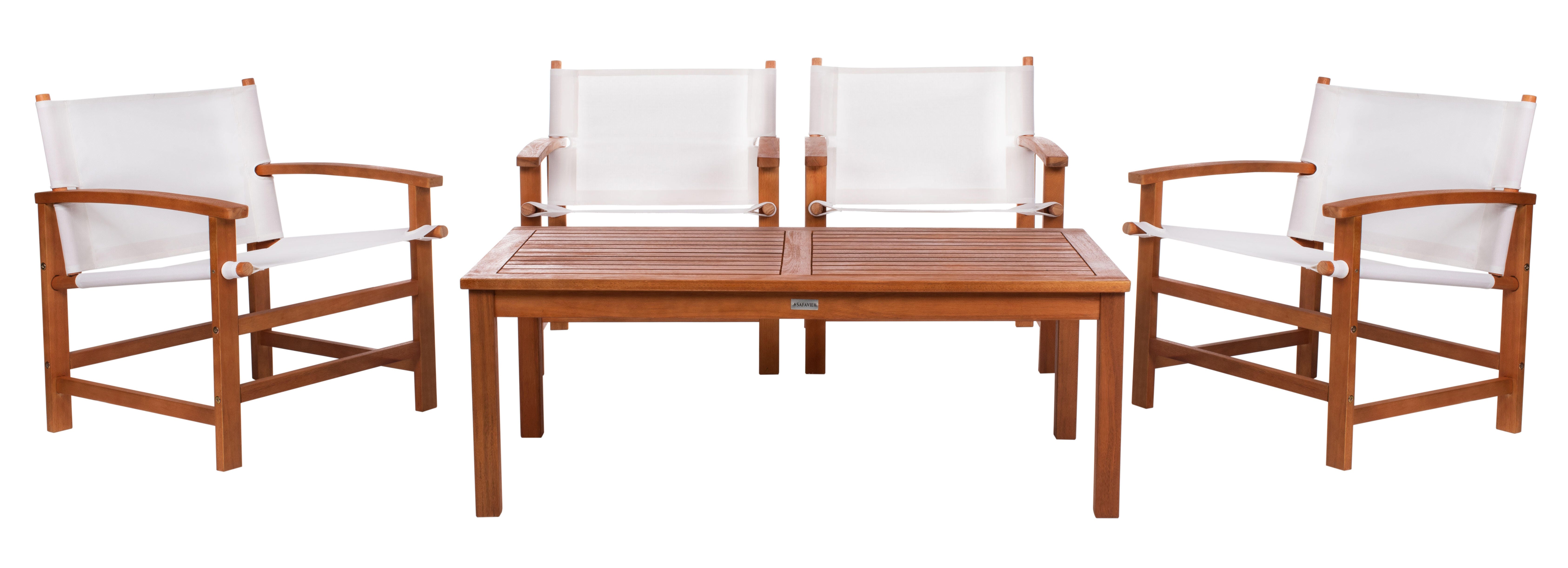 Safavieh Mardin Outdoor Dining Table and 4 Chairs, , large