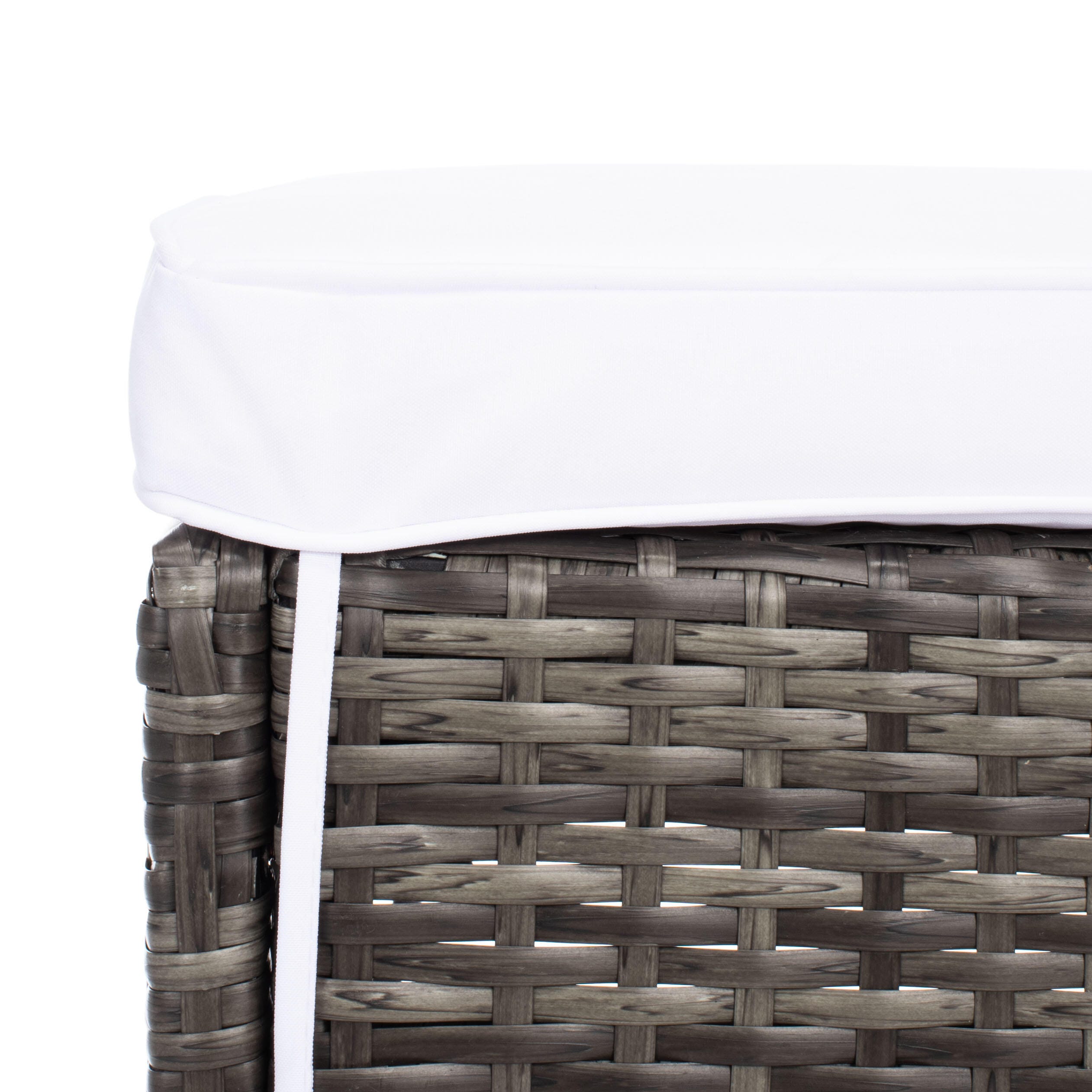 Safavieh Horus Outdoor Dining Table and 6 Stools, Gray Brown/White, large