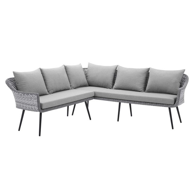 Modway Endeavor 2-Piece Outdoor Sectional