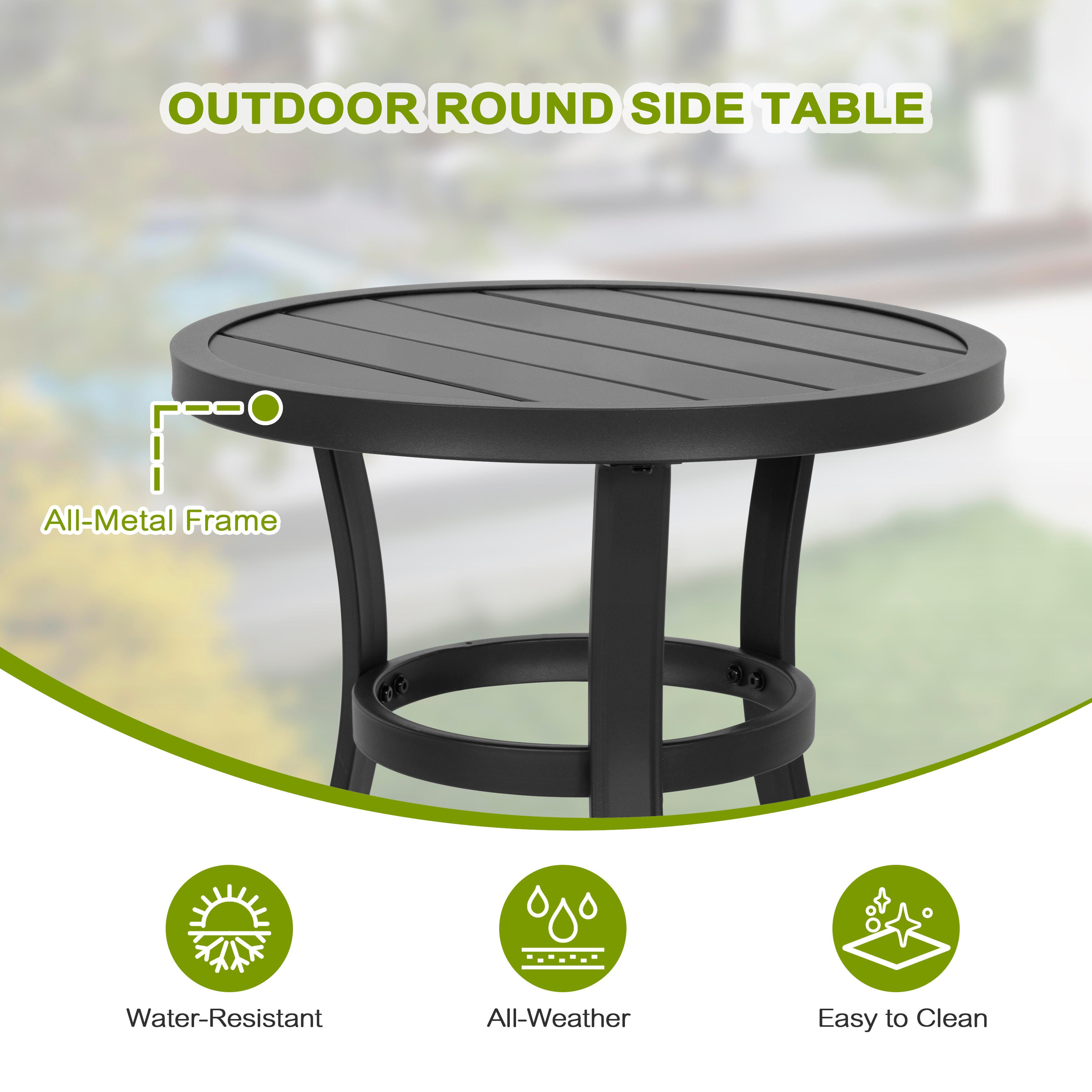 Nuu Garden Outdoor Side Table, , large