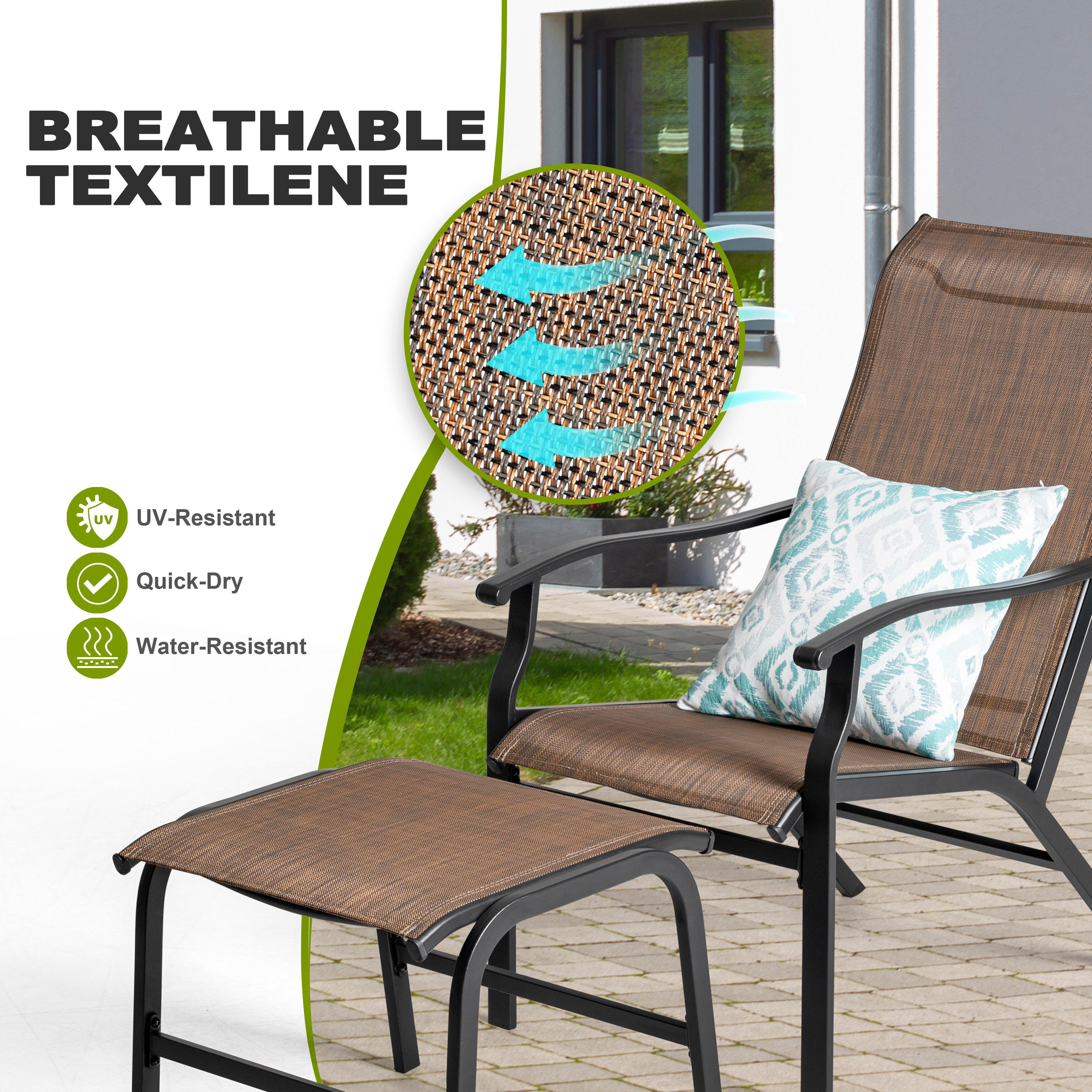 Nuu Garden Outdoor Lounge Chair With Ottoman, , large