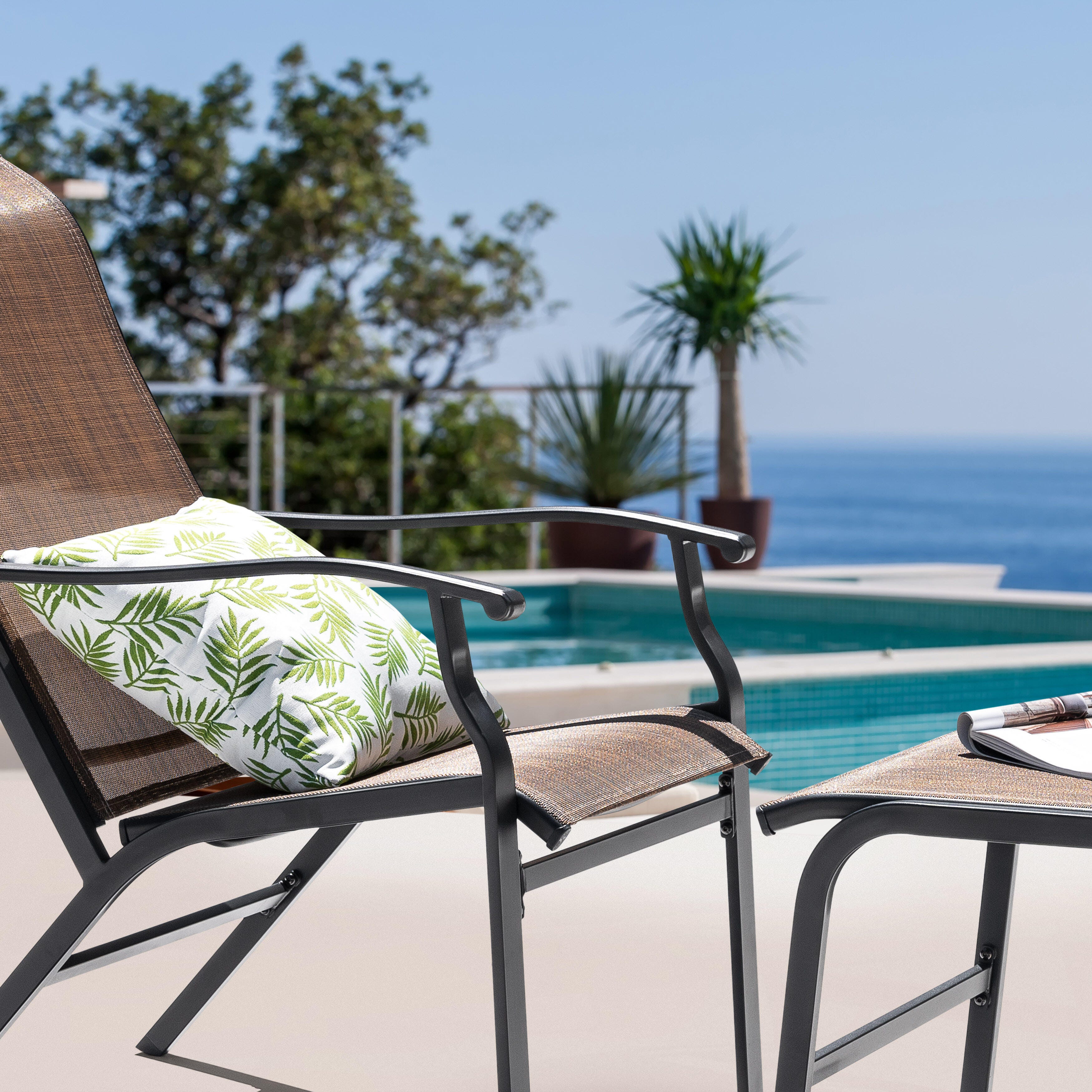 Nuu Garden Outdoor Lounge Chair With Ottoman, , large