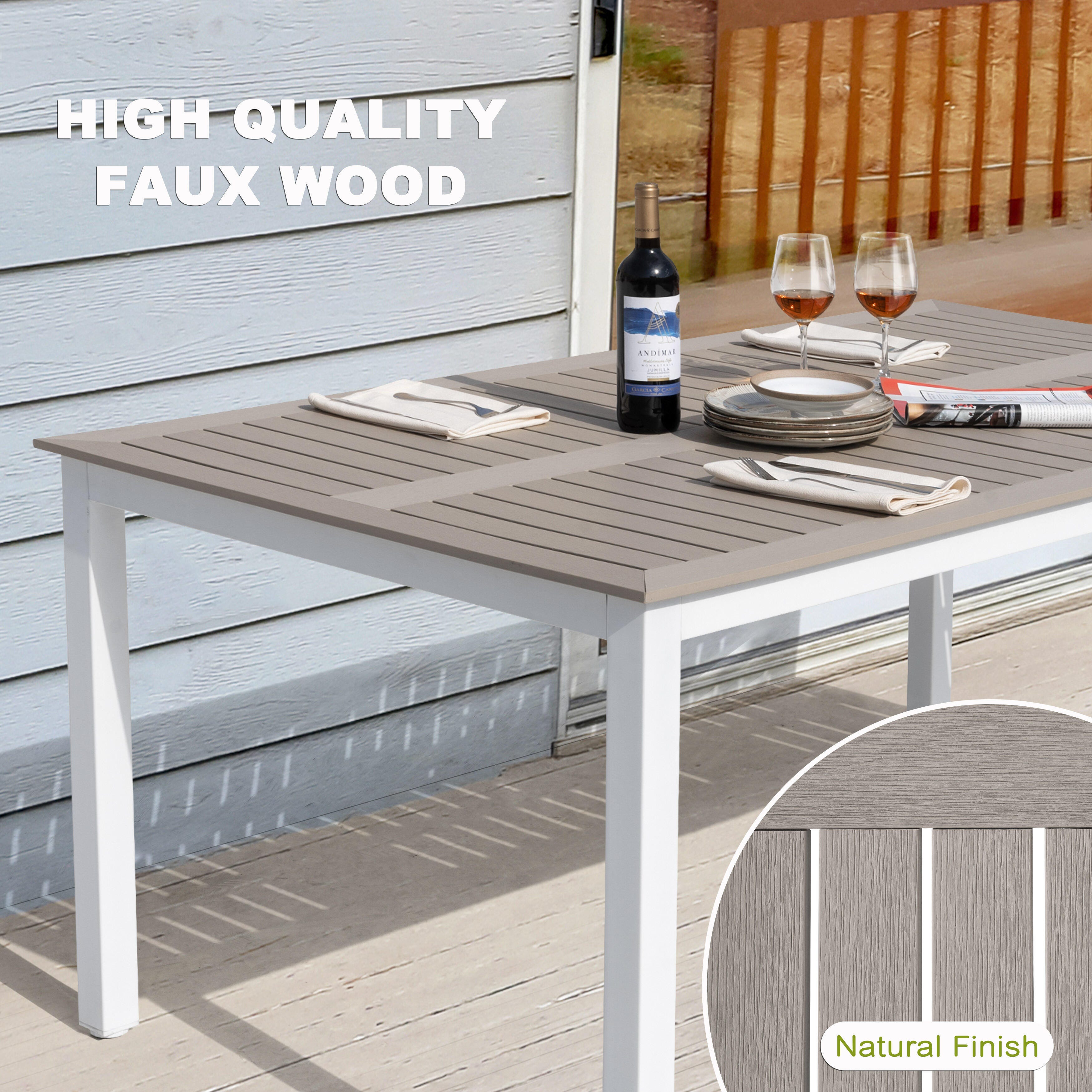 Nuu Garden Outdoor Dining Table, , large