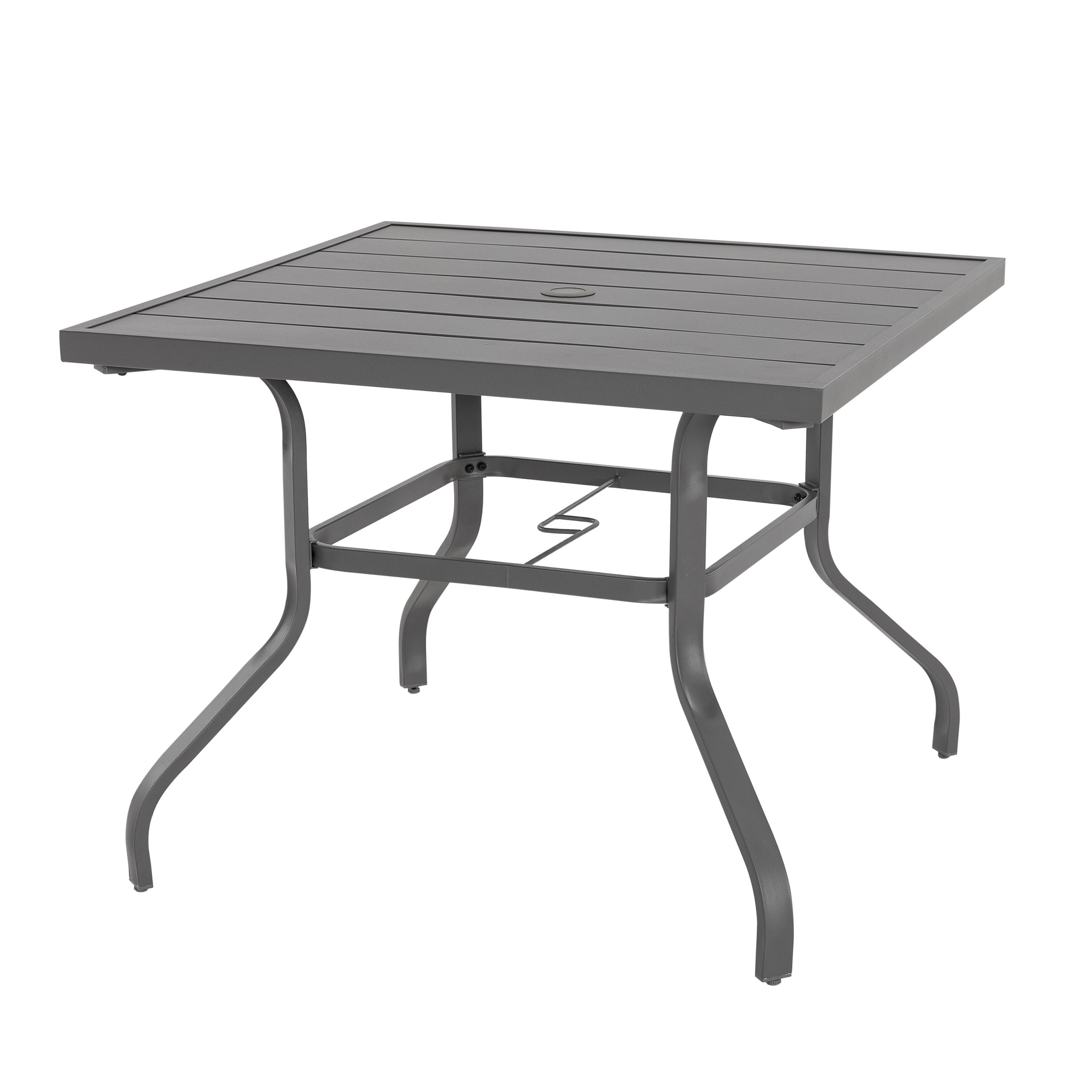 Nuu Garden Outdoor Dining Table With Umbrella, , large