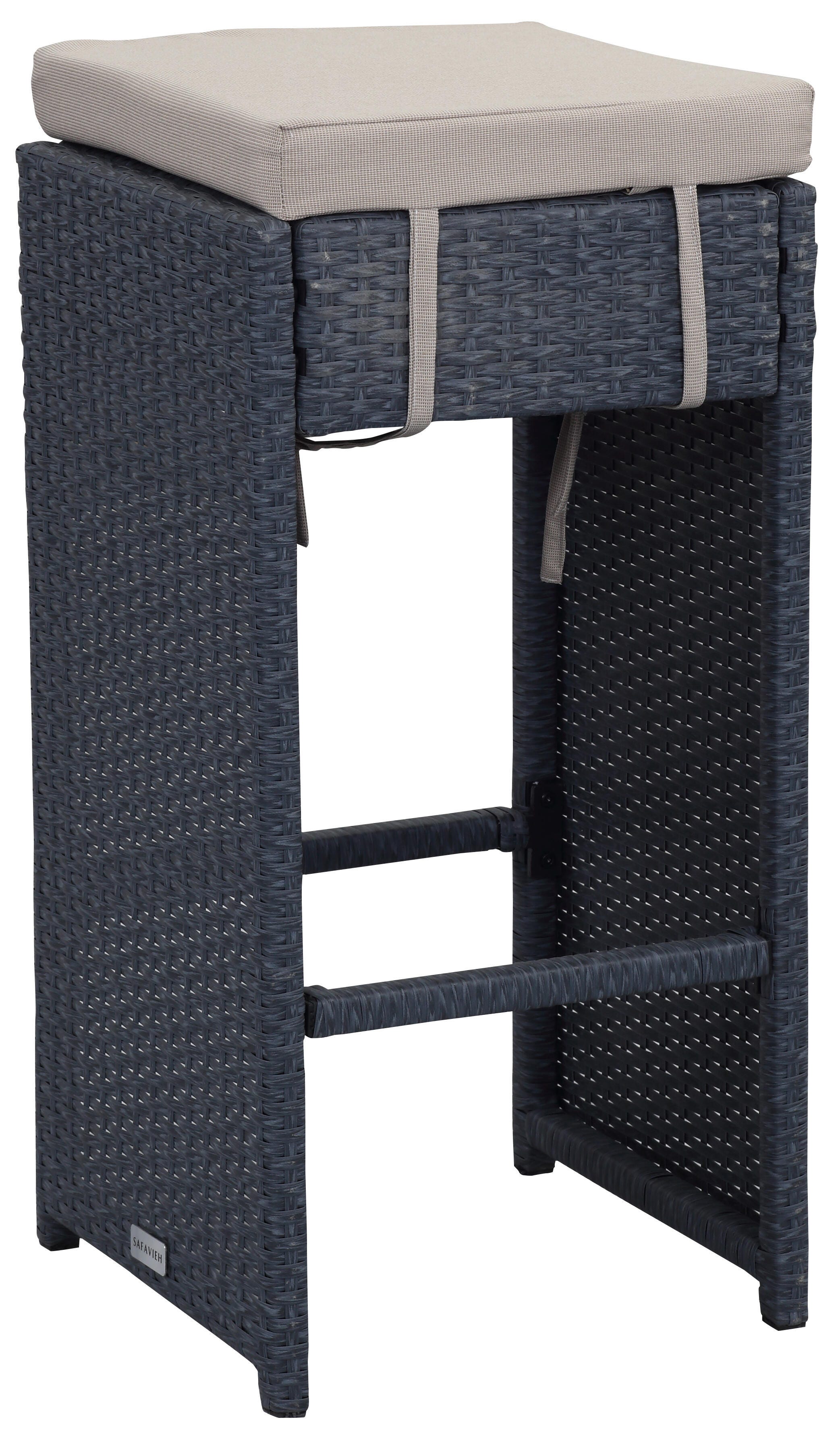 Safavieh Sanders Outdoor Bar Table and 2 Bar Stools, , large