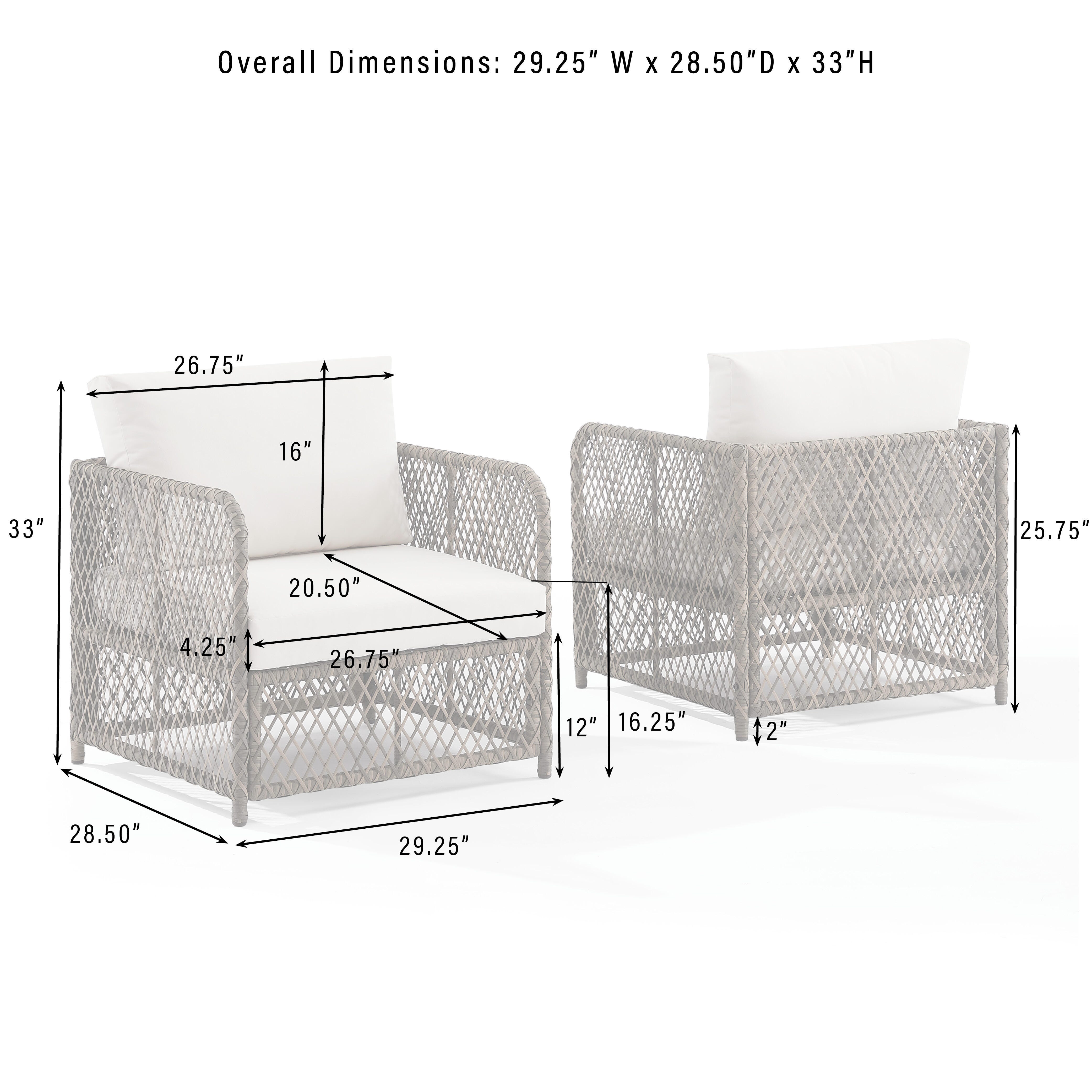 Crosley Furniture Granite Outdoor Chair (Set of 2), , large