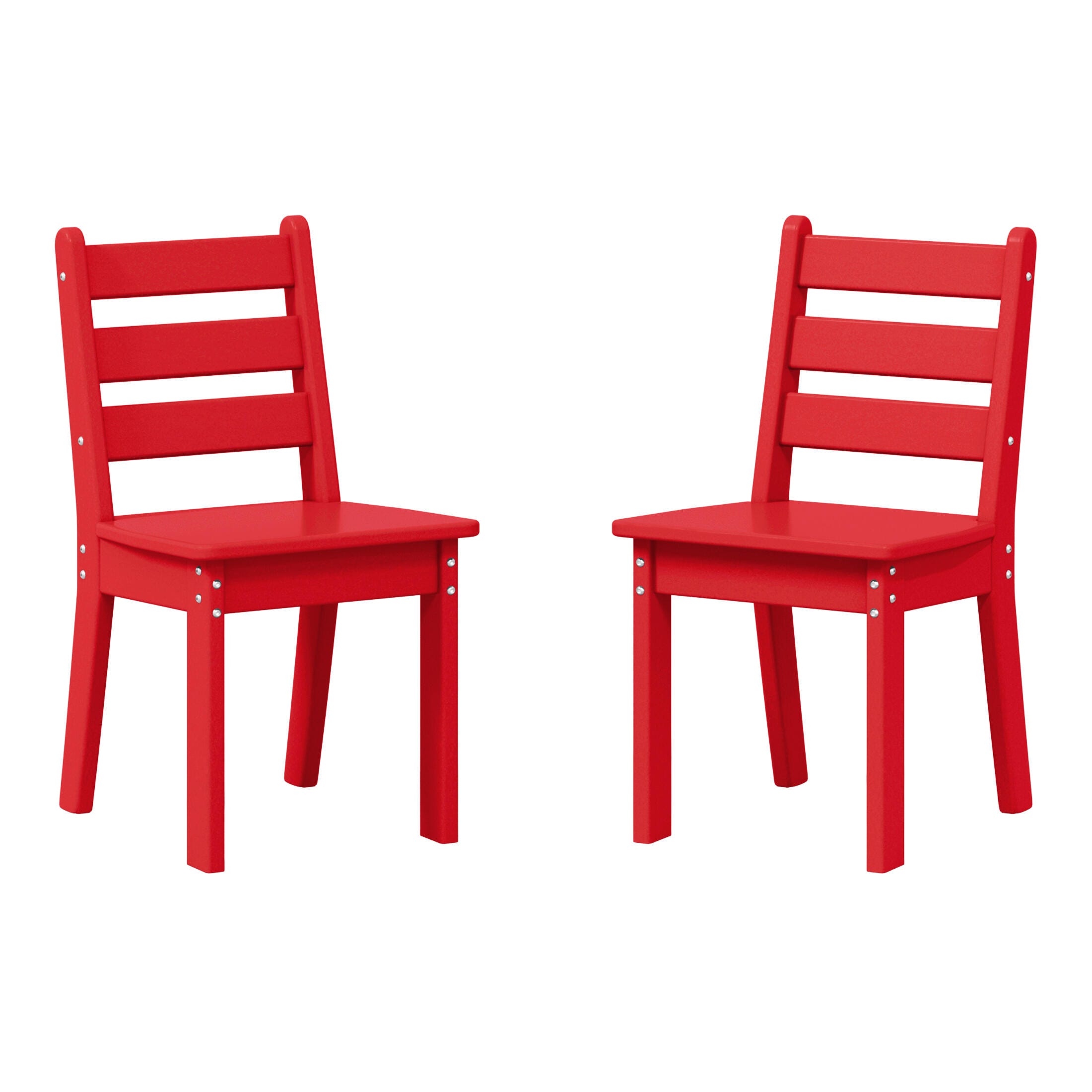 Westin Furniture Garden Party Outdoor Dining Chair (Set of 2), Red, large