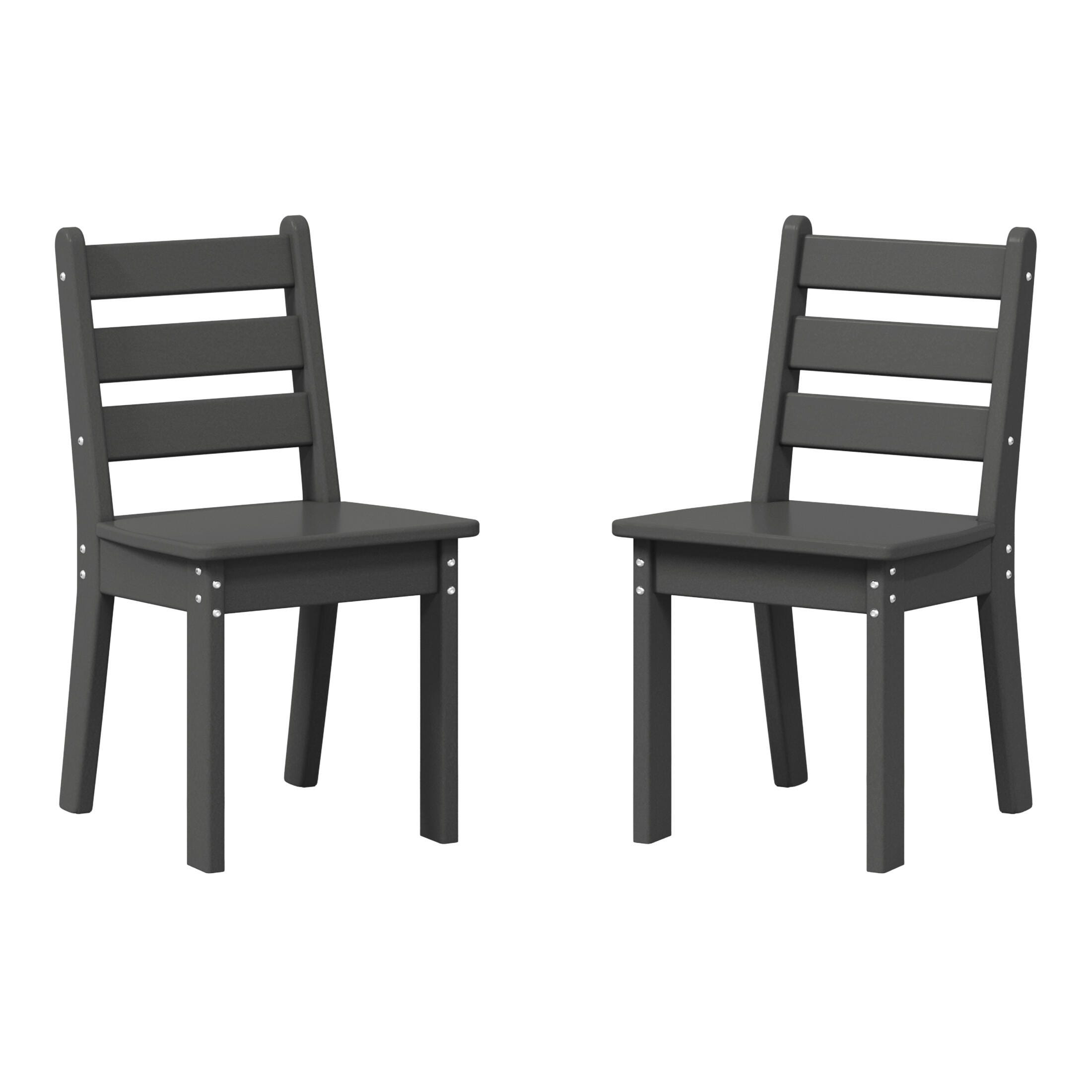 Westin Furniture Garden Party Outdoor Dining Chair (Set of 2), Gray, large