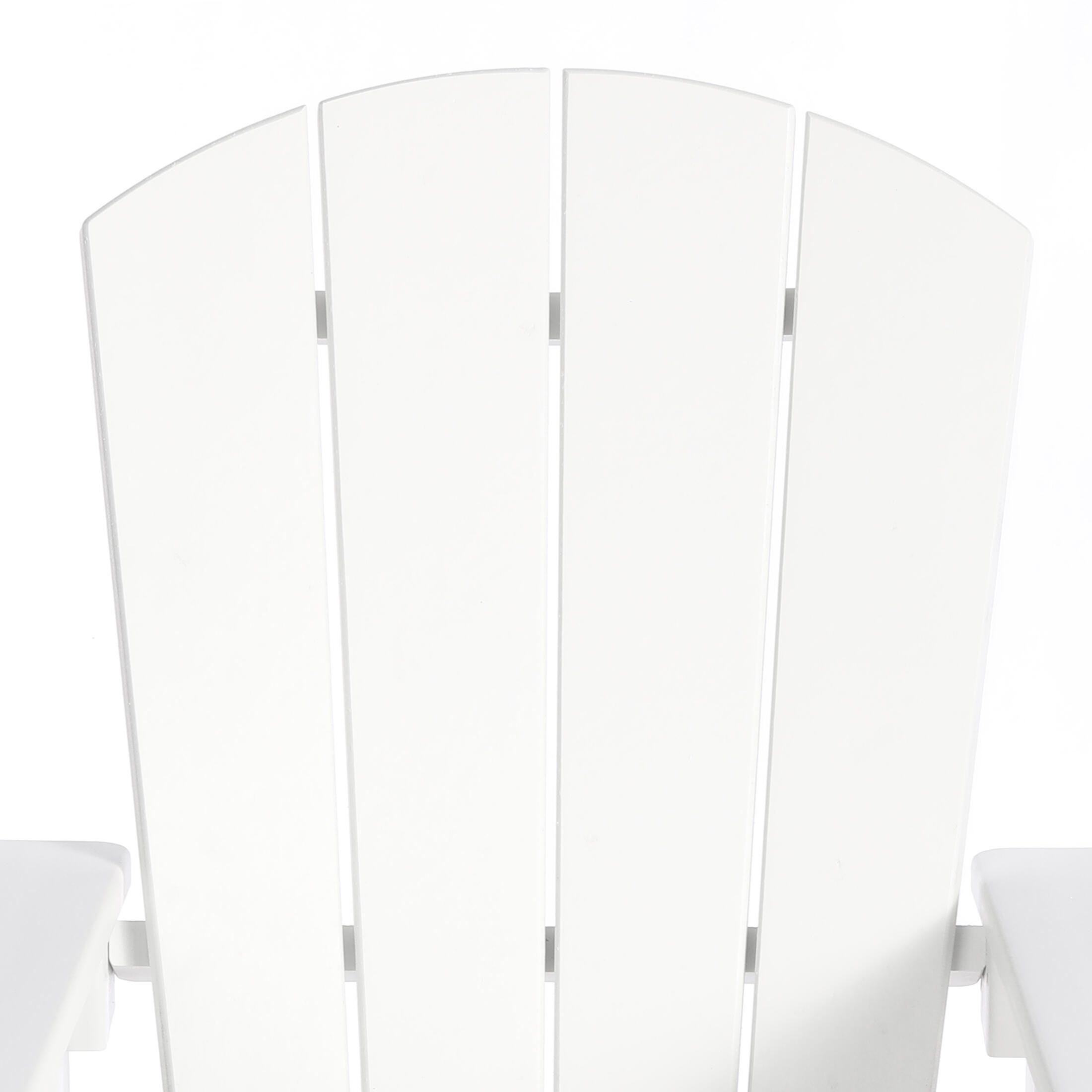 Westin Furniture Laguna Outdoor Adirondack Dining Table and 4 Chairs, White, large