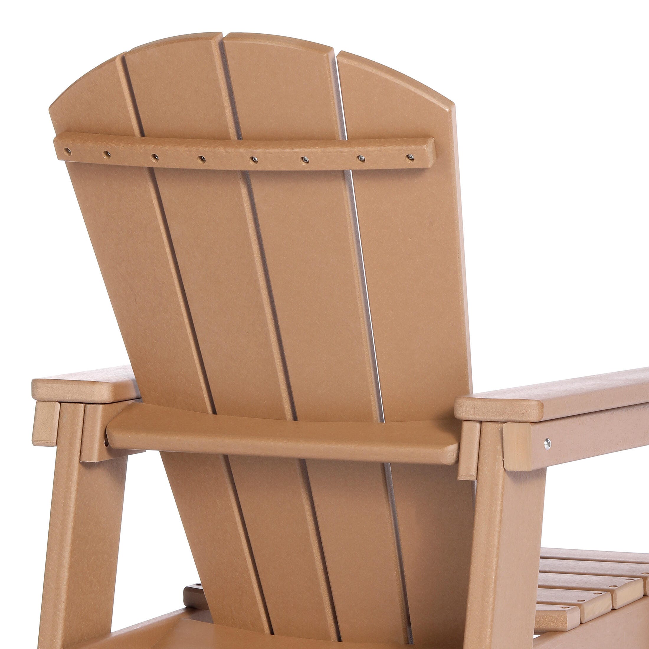 Westin Furniture Laguna Outdoor Adirondack Dining Table and 4 Chairs, Teak, large
