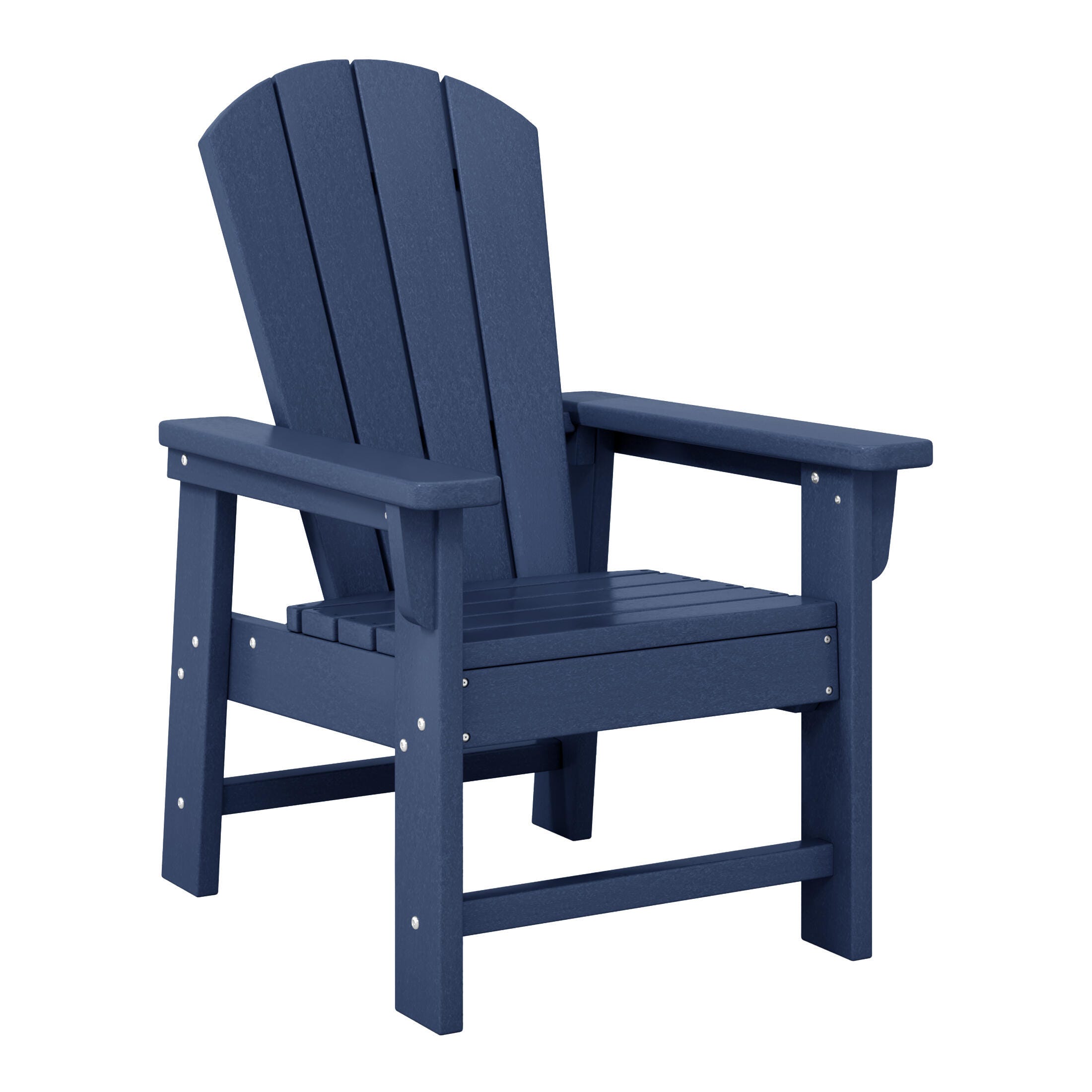 Westin Furniture Laguna Outdoor Adirondack Dining Table and 4 Chairs, Navy Blue, large