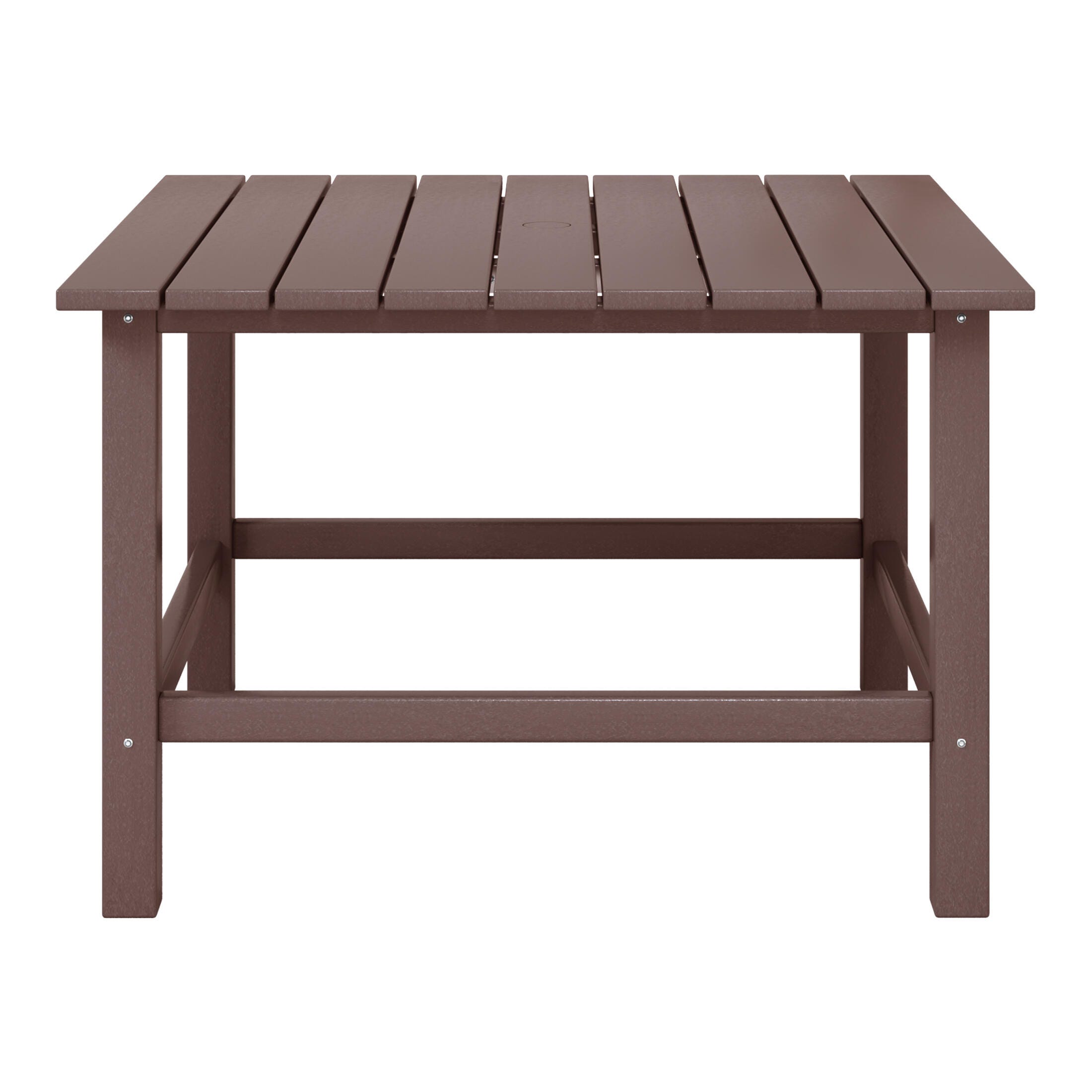 Westin Furniture Laguna Outdoor Dining Table, Dark Brown, large