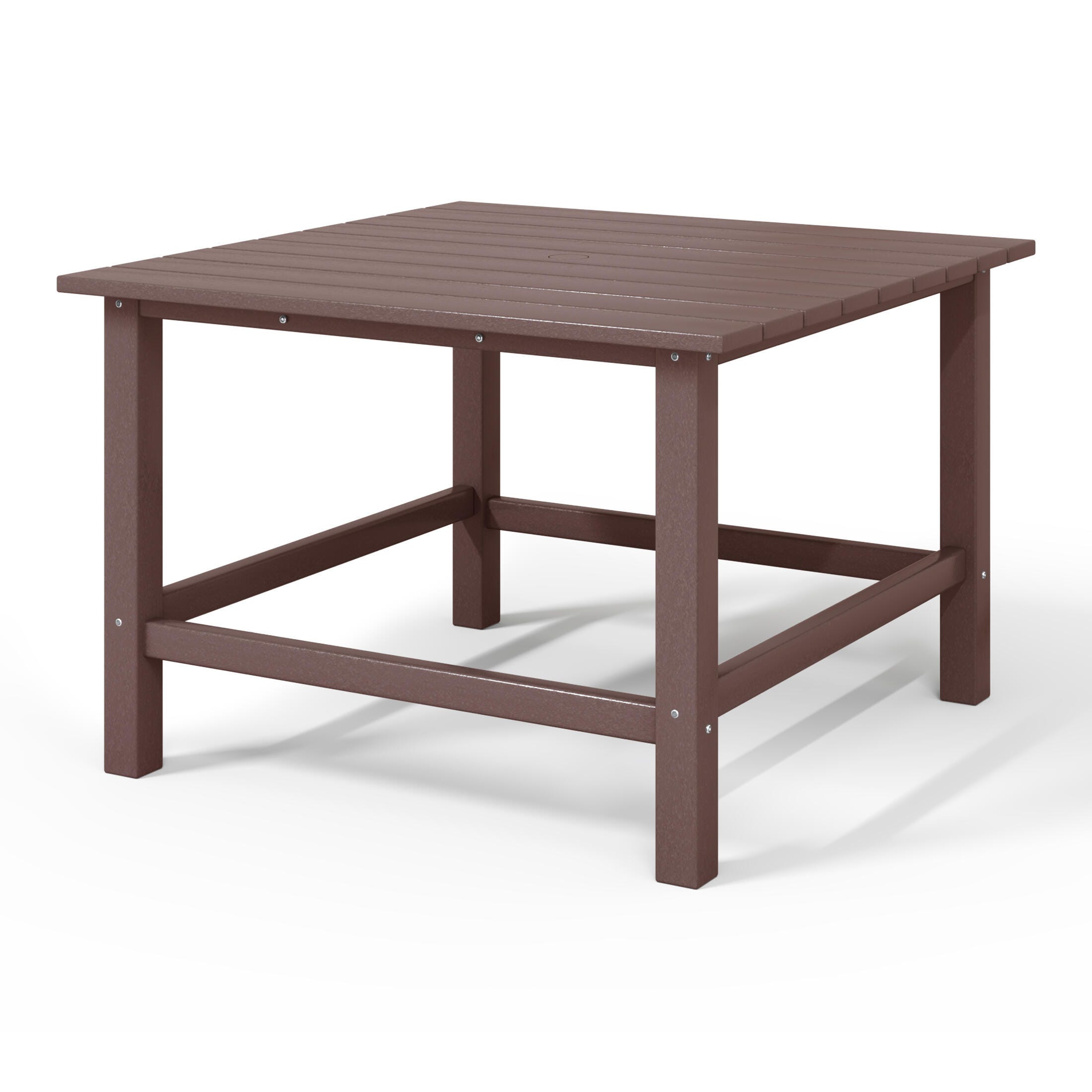 Westin Furniture Laguna Outdoor Dining Table, Dark Brown, large
