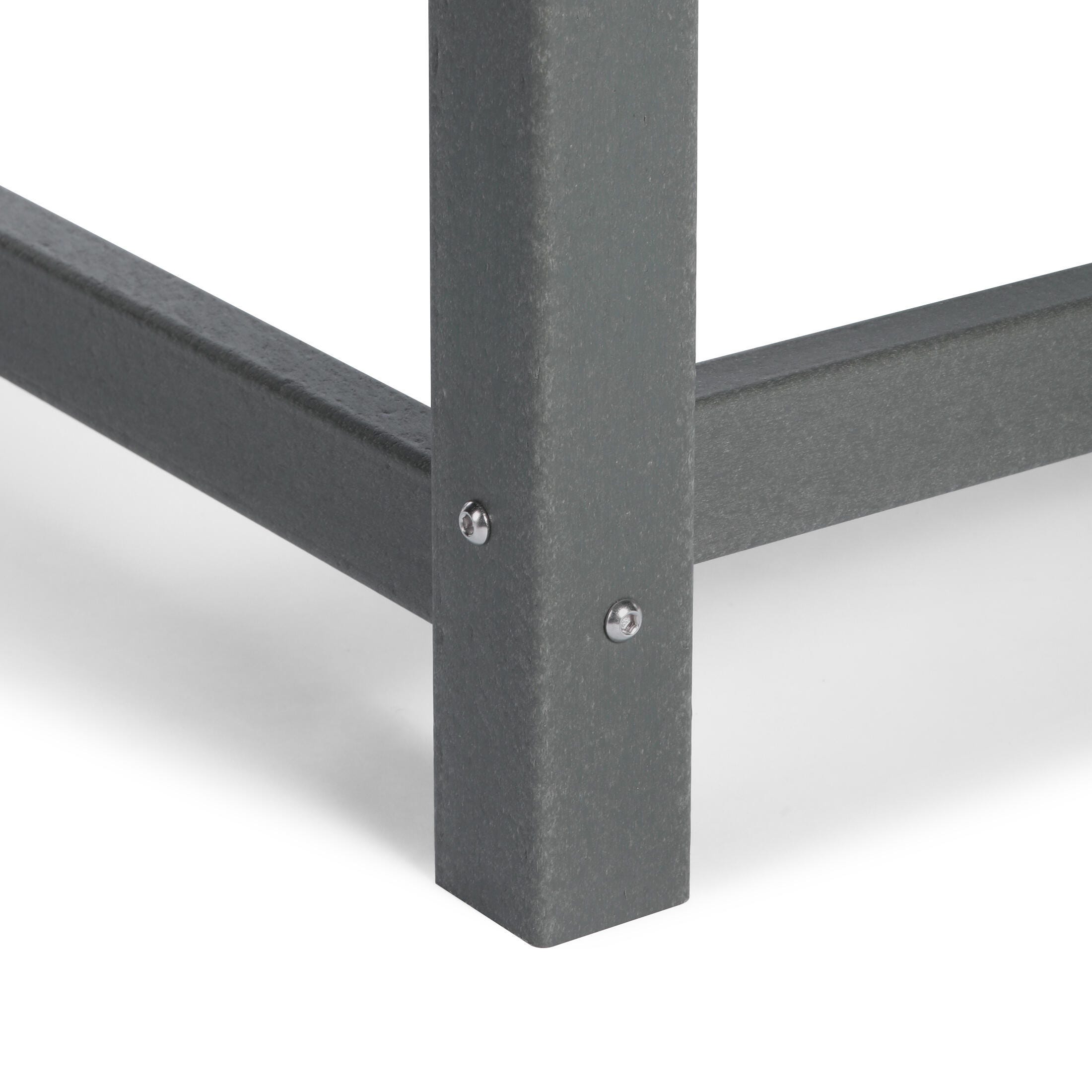 Westin Furniture Laguna Outdoor Dining Table, Gray, large