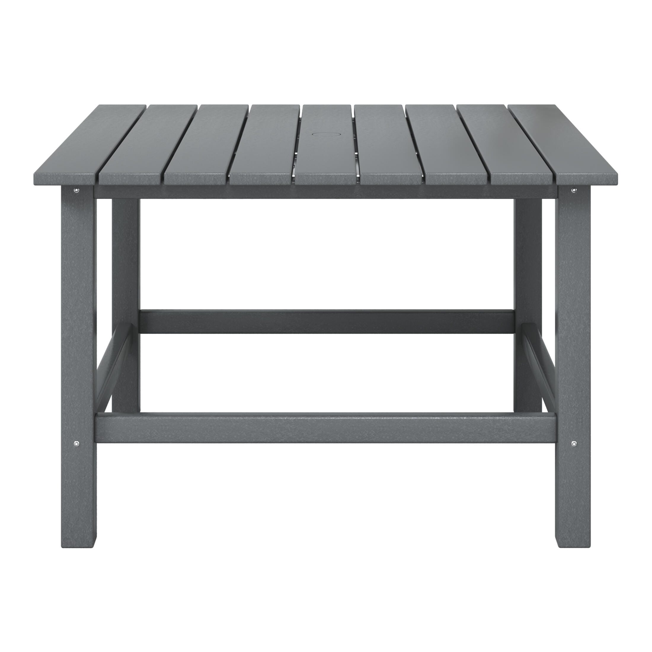 Westin Furniture Laguna Outdoor Dining Table, Gray, large