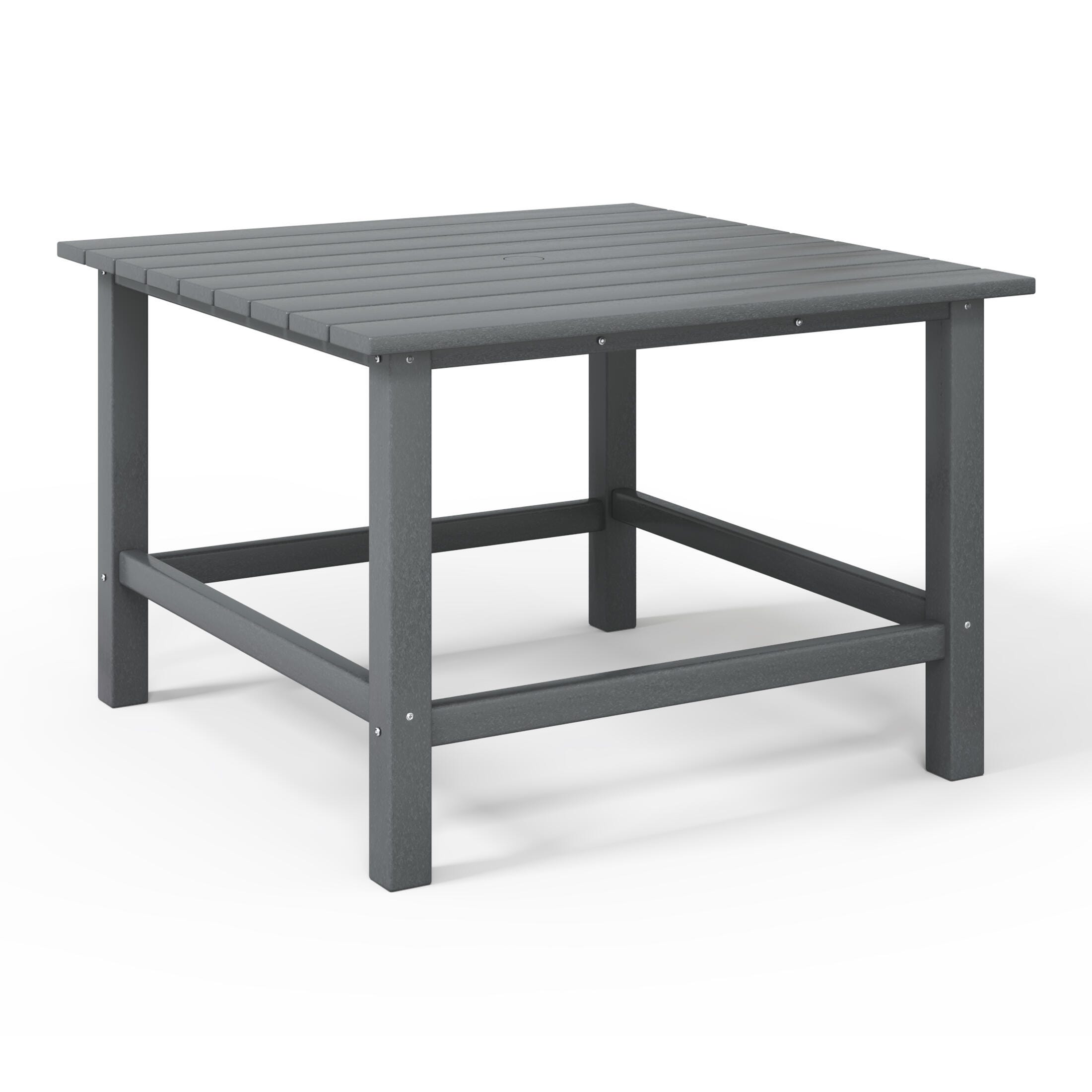 Westin Furniture Laguna Outdoor Dining Table, Gray, large