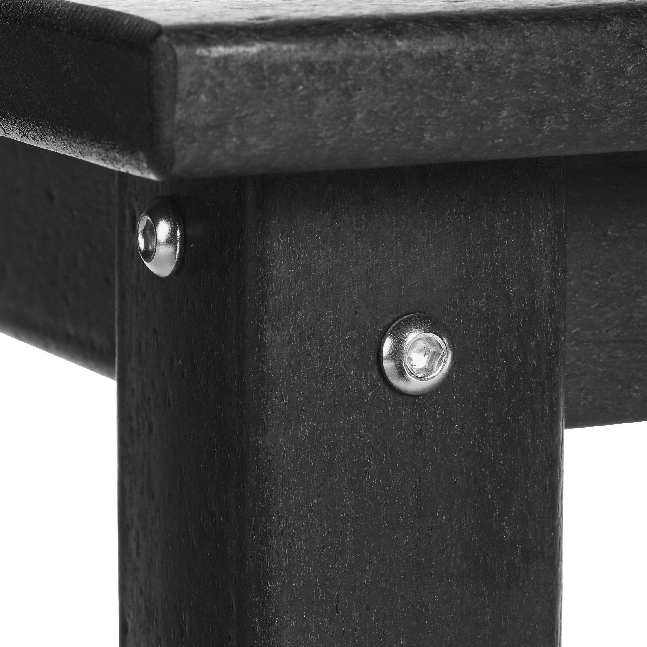 Westin Furniture Laguna Outdoor Dining Table, Black, large