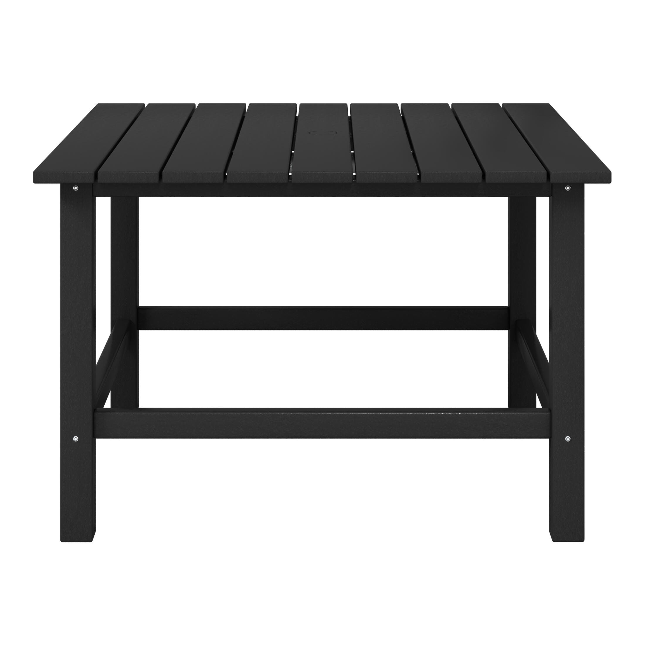 Westin Furniture Laguna Outdoor Dining Table, Black, large