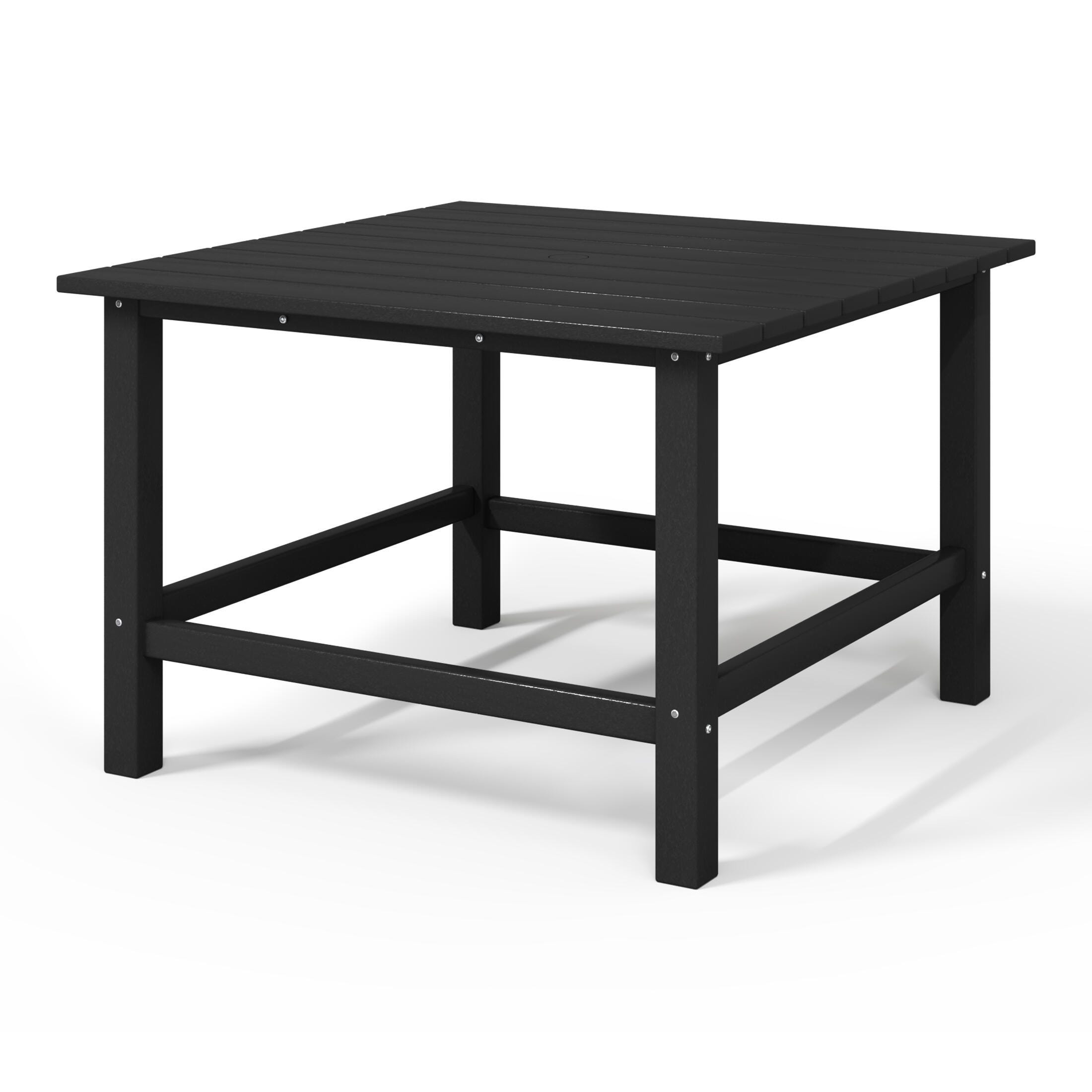 Westin Furniture Laguna Outdoor Dining Table, Black, large