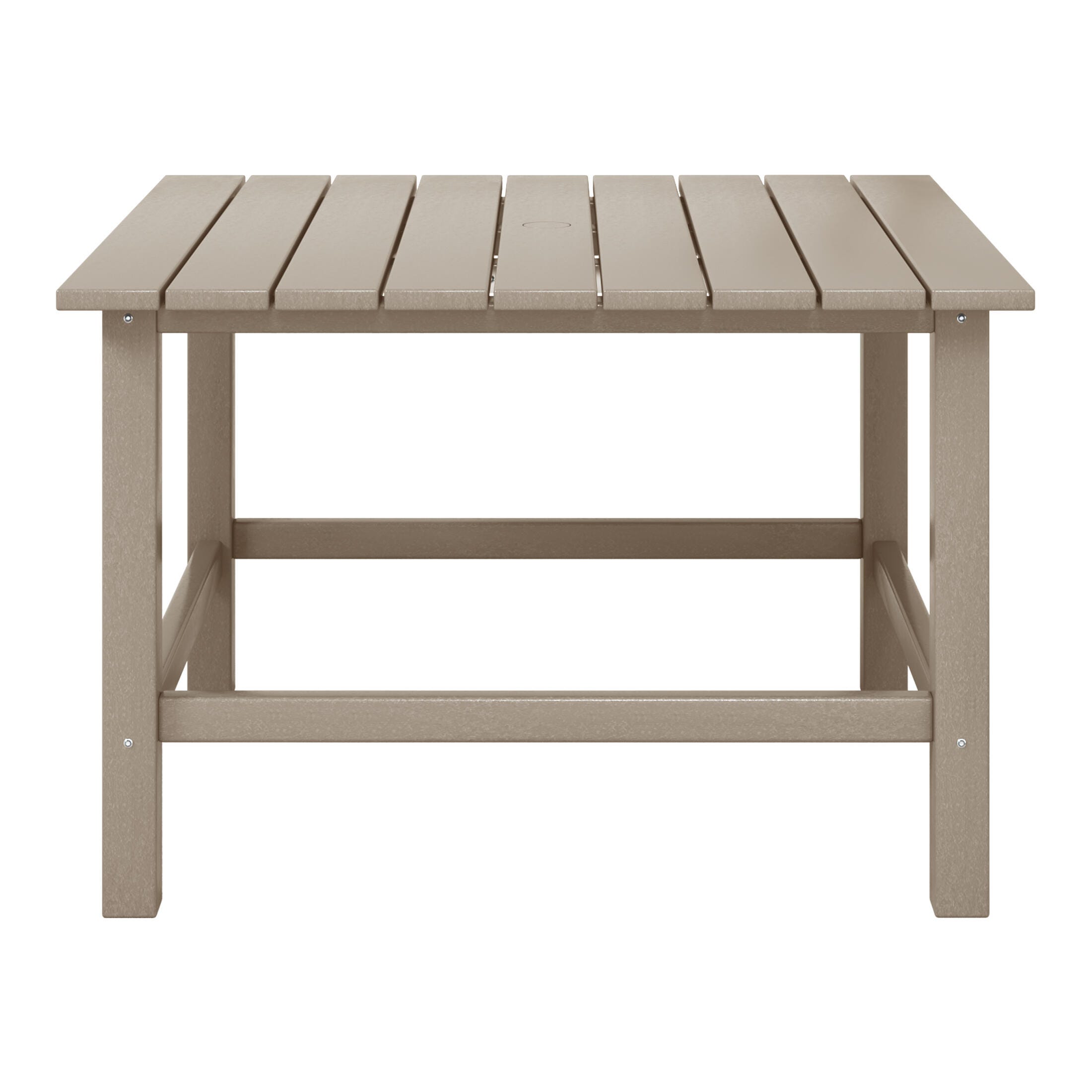 Westin Furniture Laguna Outdoor Dining Table, Weathered Wood, large