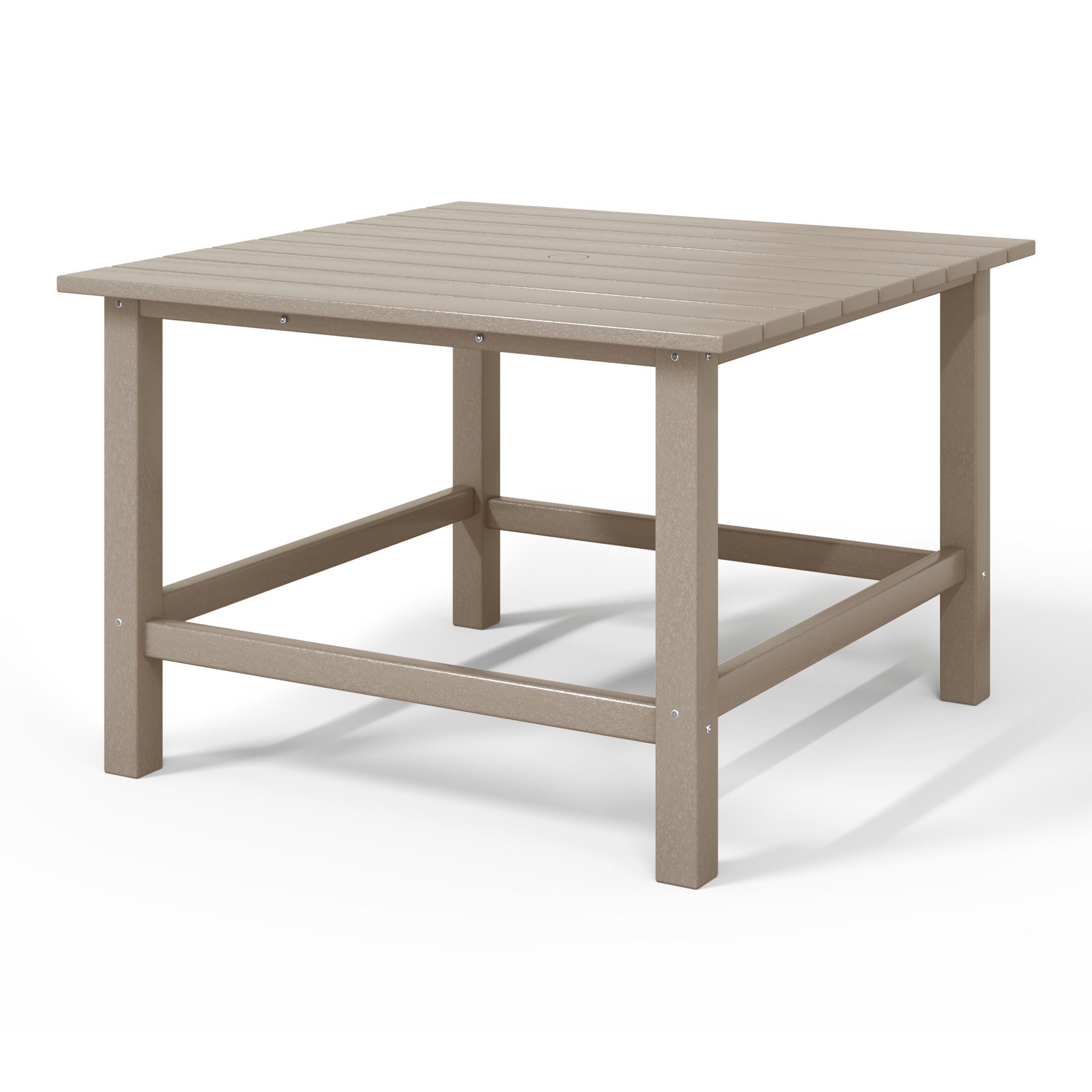 Westin Furniture Laguna Outdoor Dining Table, Weathered Wood, large