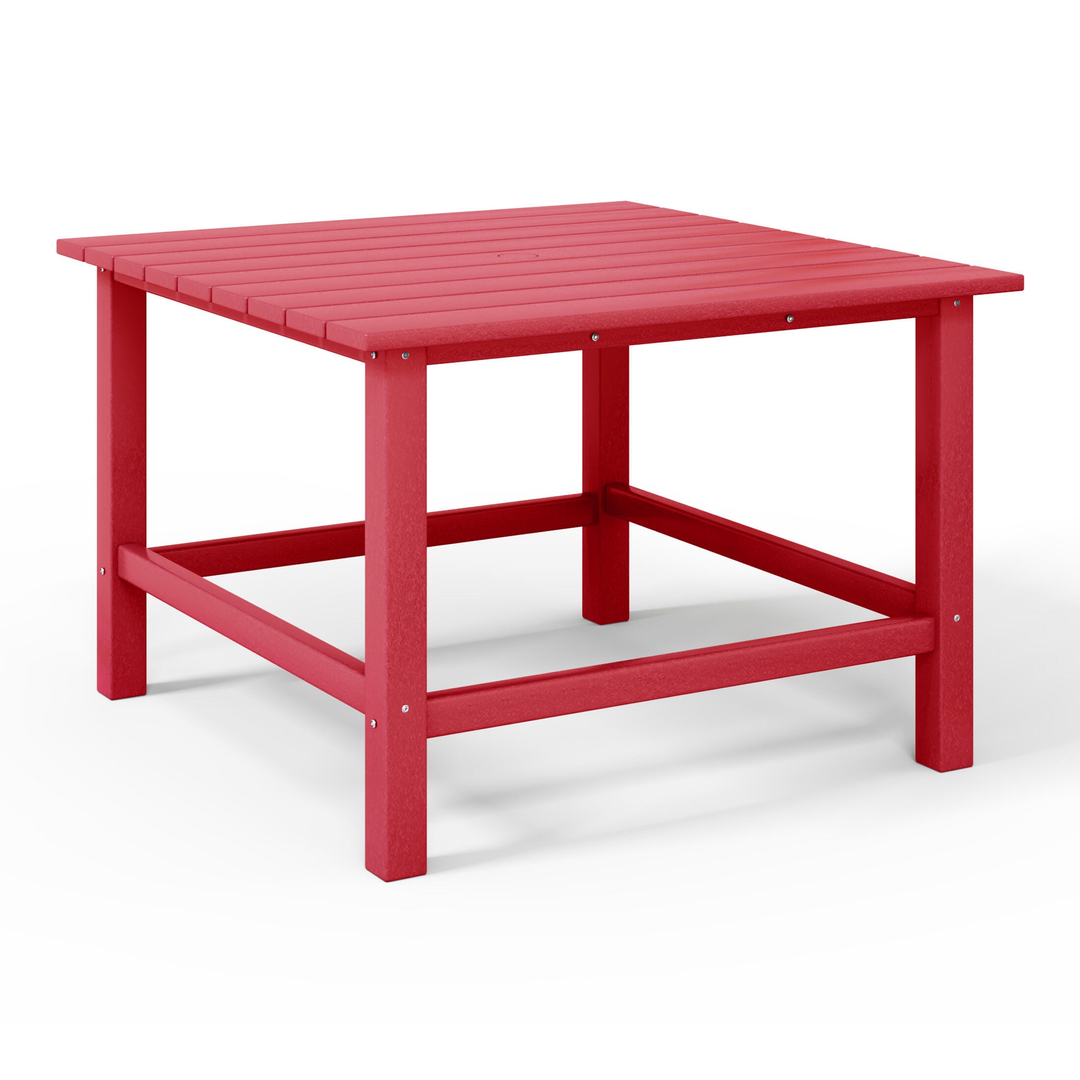 Westin Furniture Laguna Outdoor Dining Table, Red, large