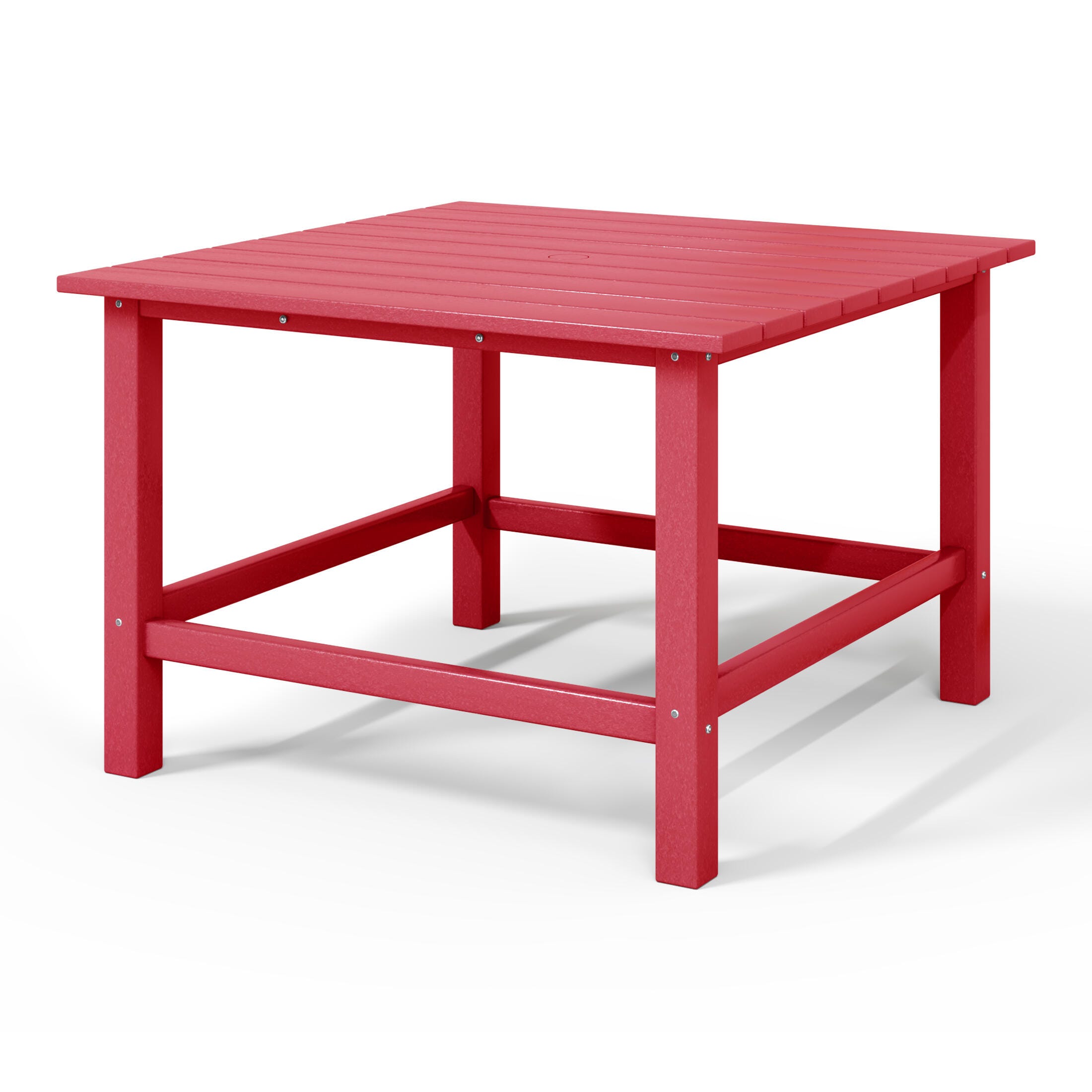 Westin Furniture Laguna Outdoor Dining Table, Red, large