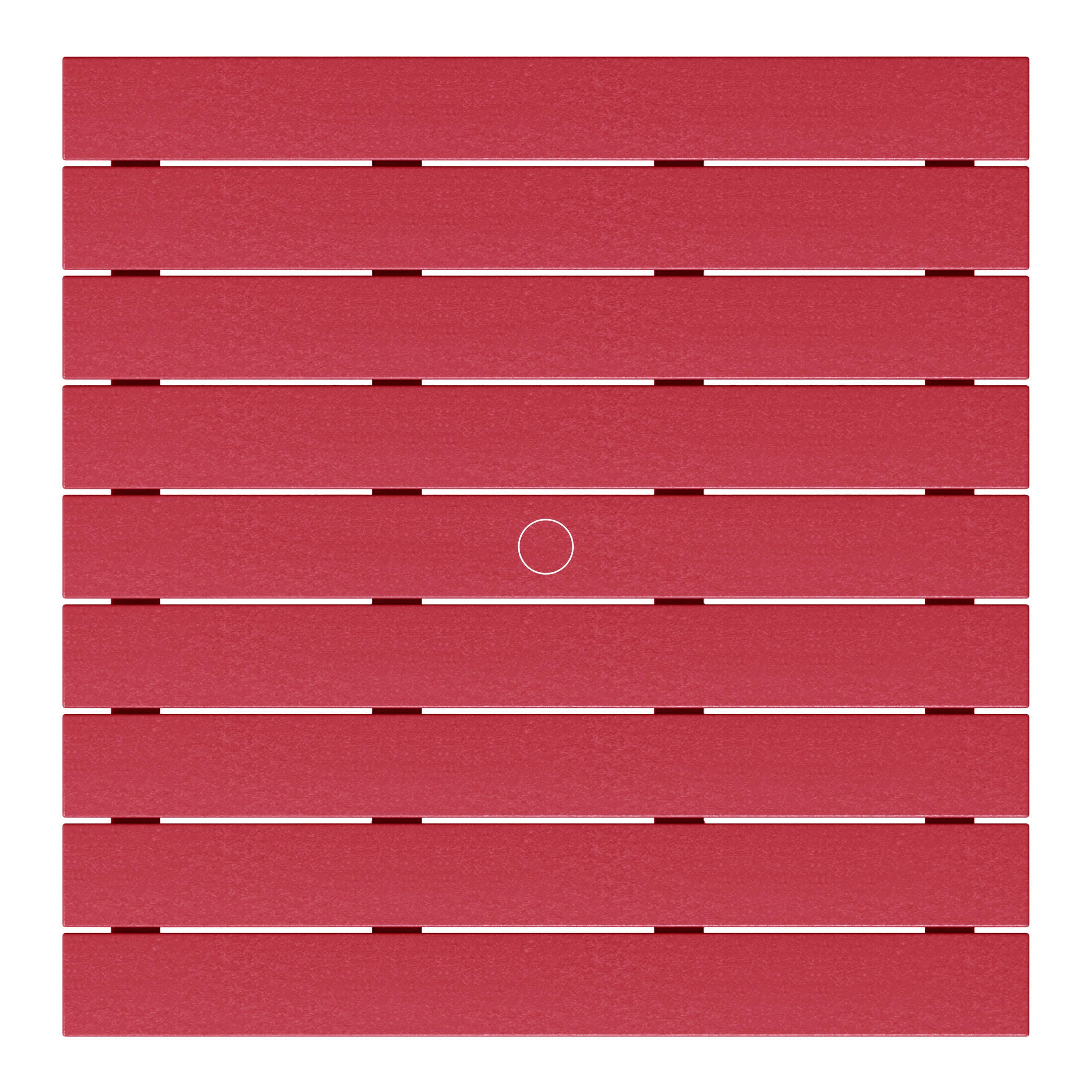 Westin Furniture Laguna Outdoor Dining Table, Red, large