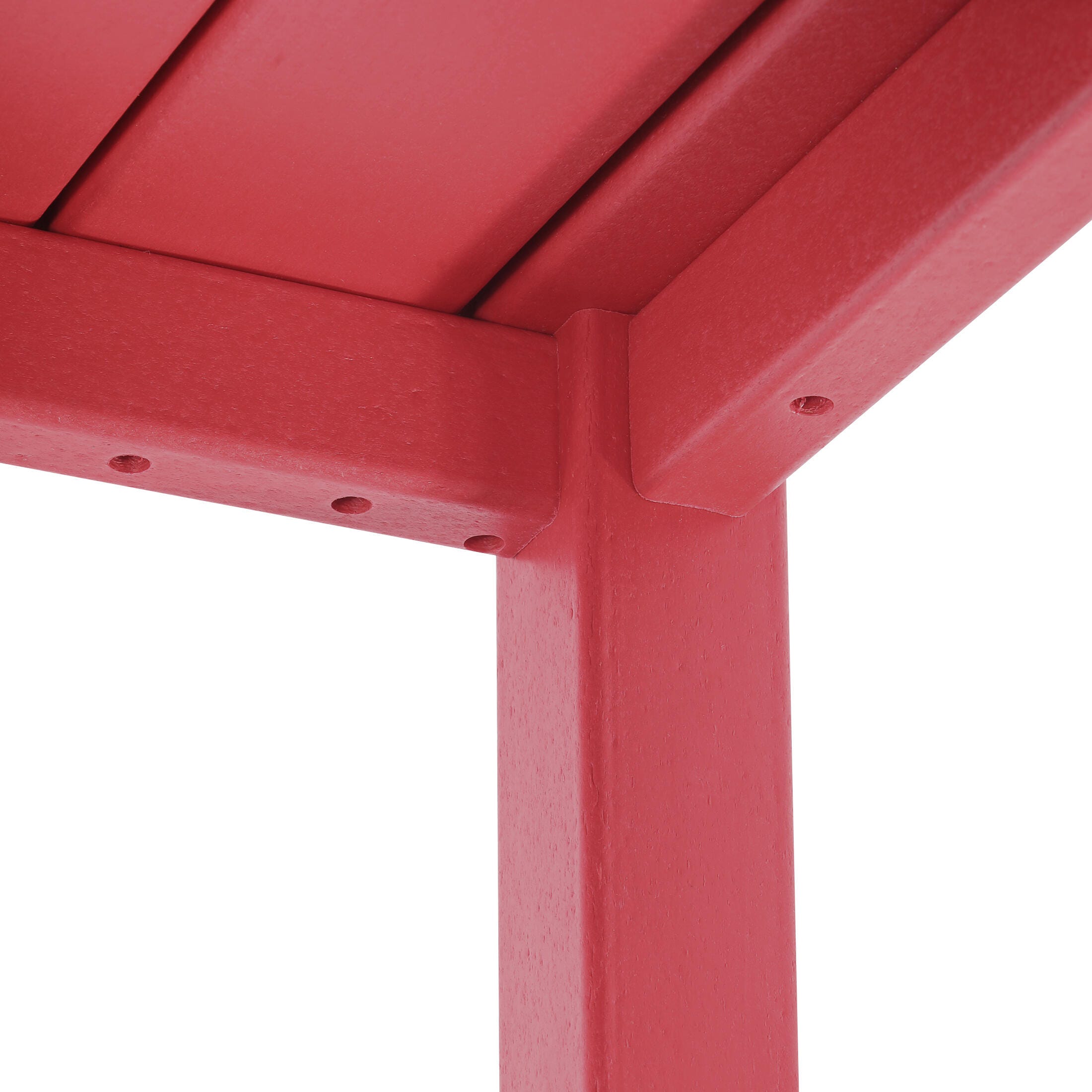 Westin Furniture Laguna Outdoor Dining Table, Red, large