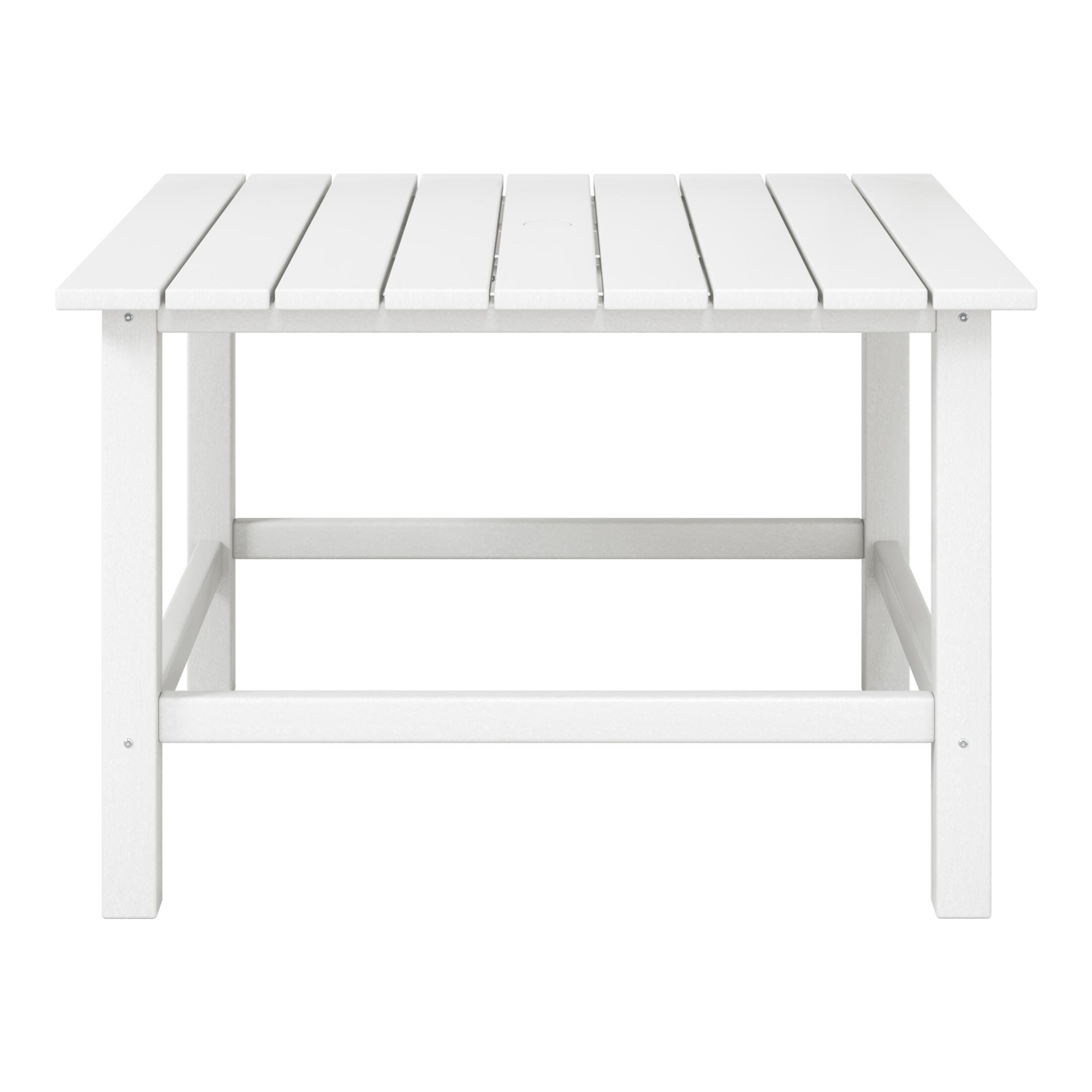 Westin Furniture Laguna Outdoor Dining Table, White, large