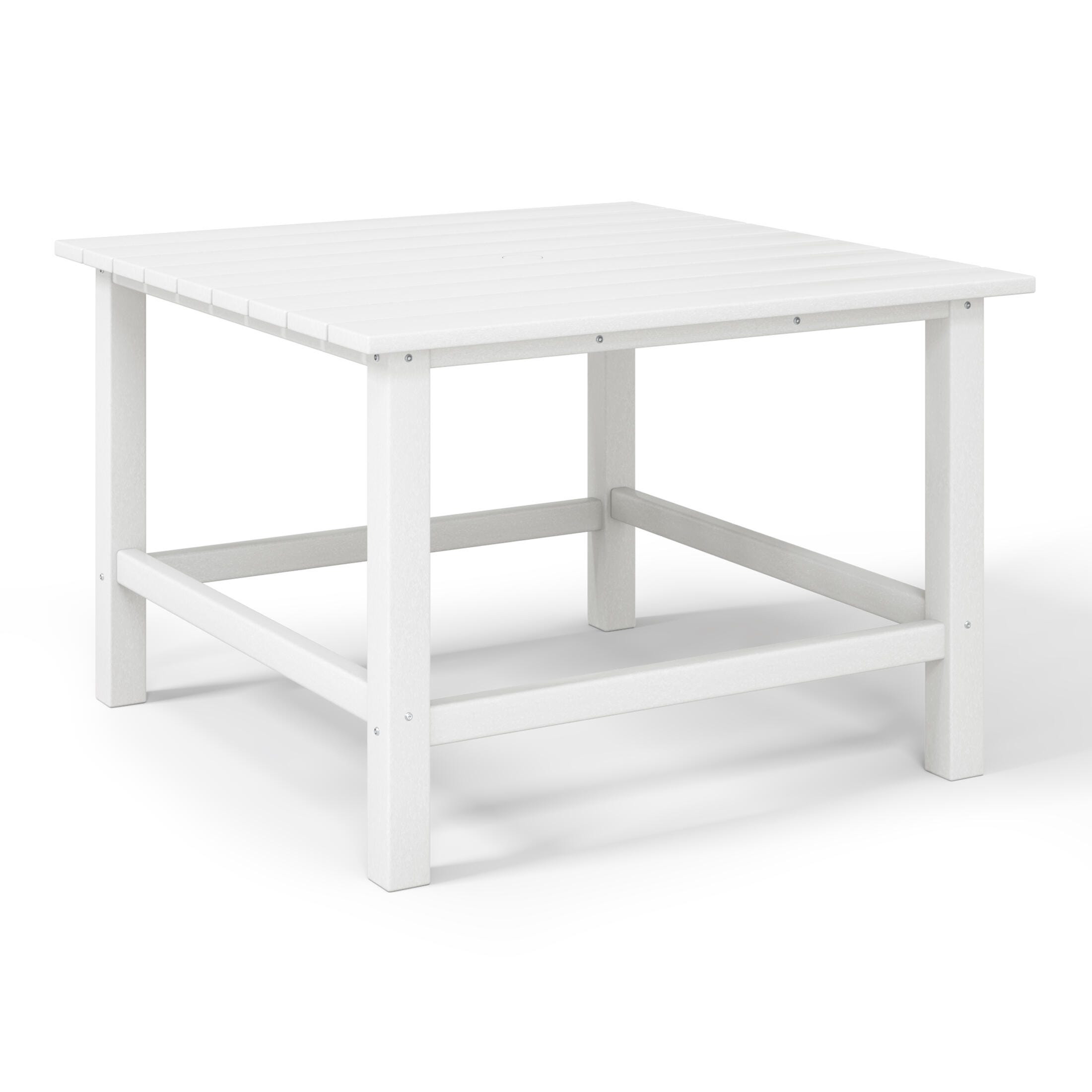 Westin Furniture Laguna Outdoor Dining Table, White, large