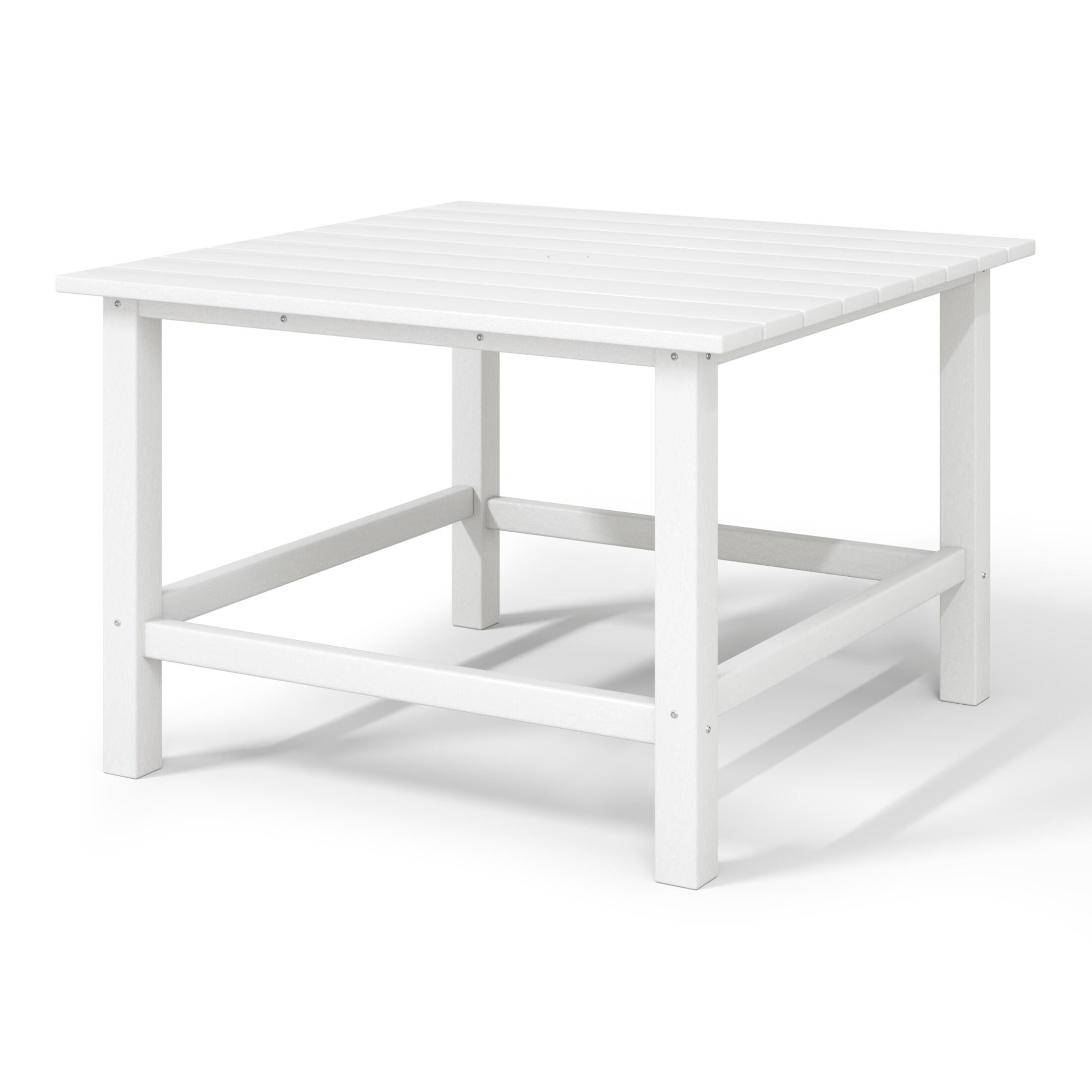 Westin Furniture Laguna Outdoor Dining Table, White, large