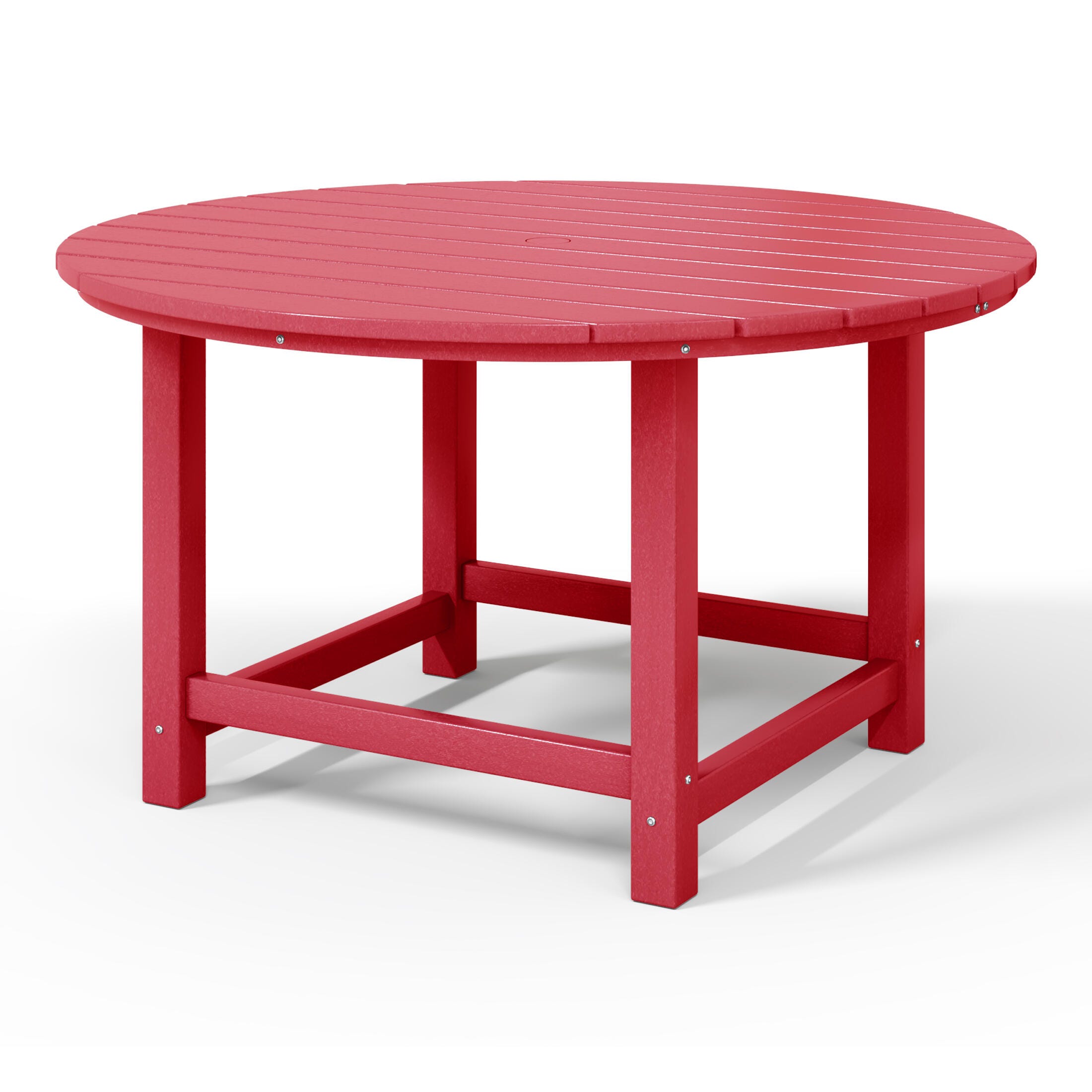 Westin Furniture Laguna Outdoor Round Dining Table, Red, large