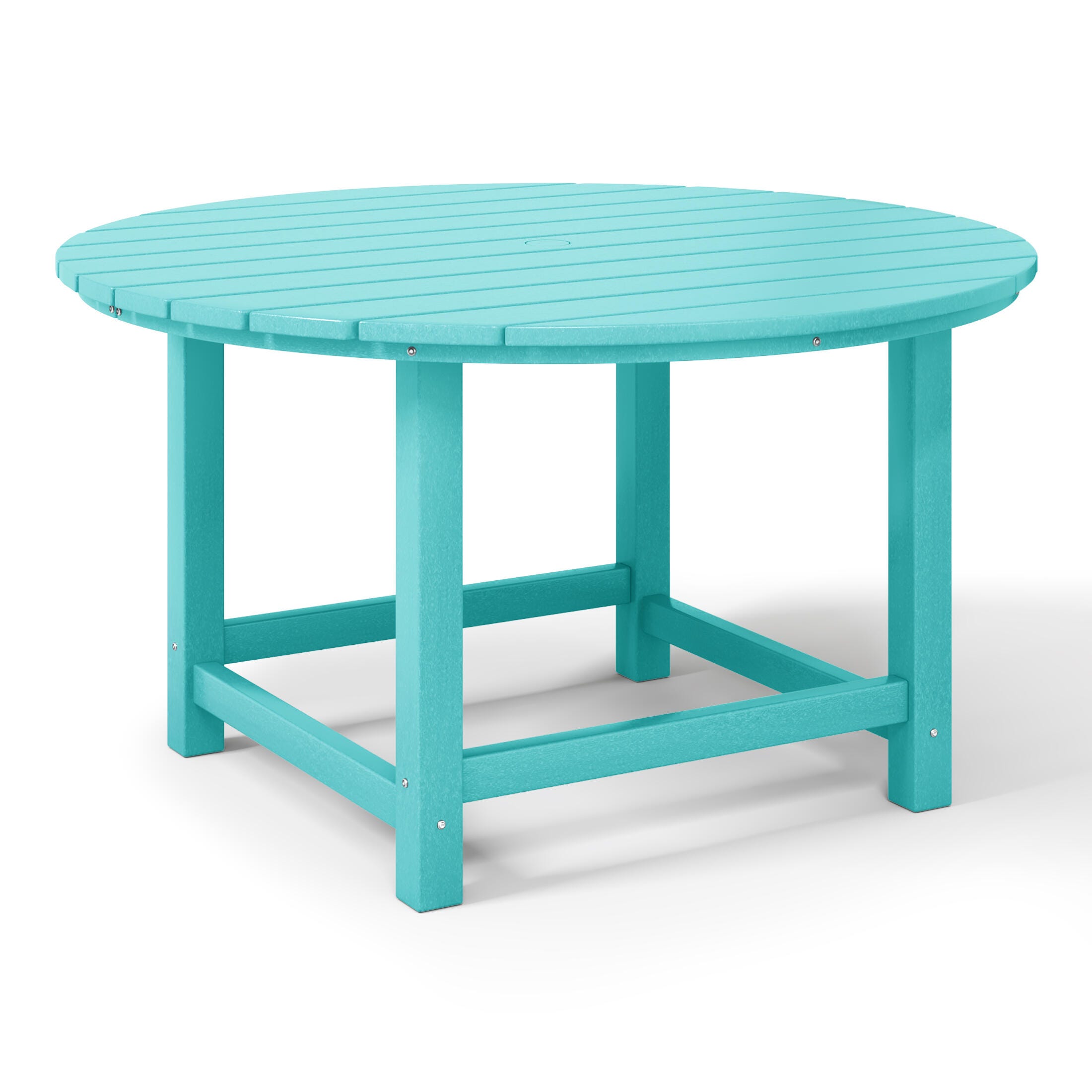 Westin Furniture Laguna Outdoor Round Dining Table, Turquoise, large