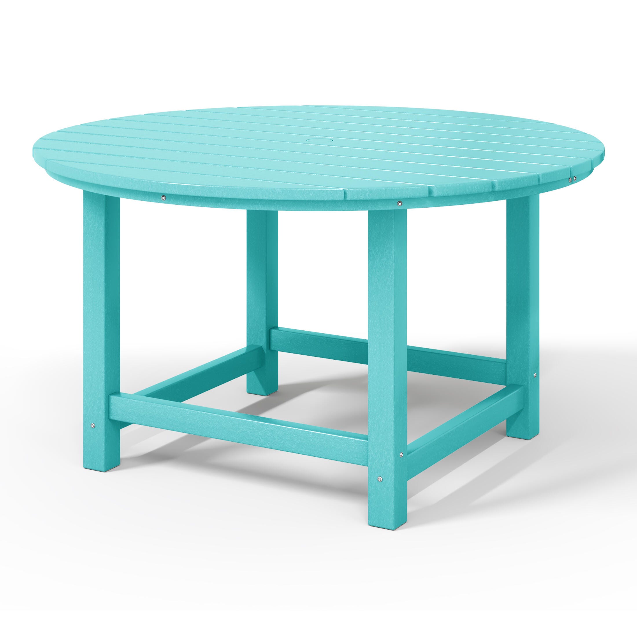 Westin Furniture Laguna Outdoor Round Dining Table, Turquoise, large