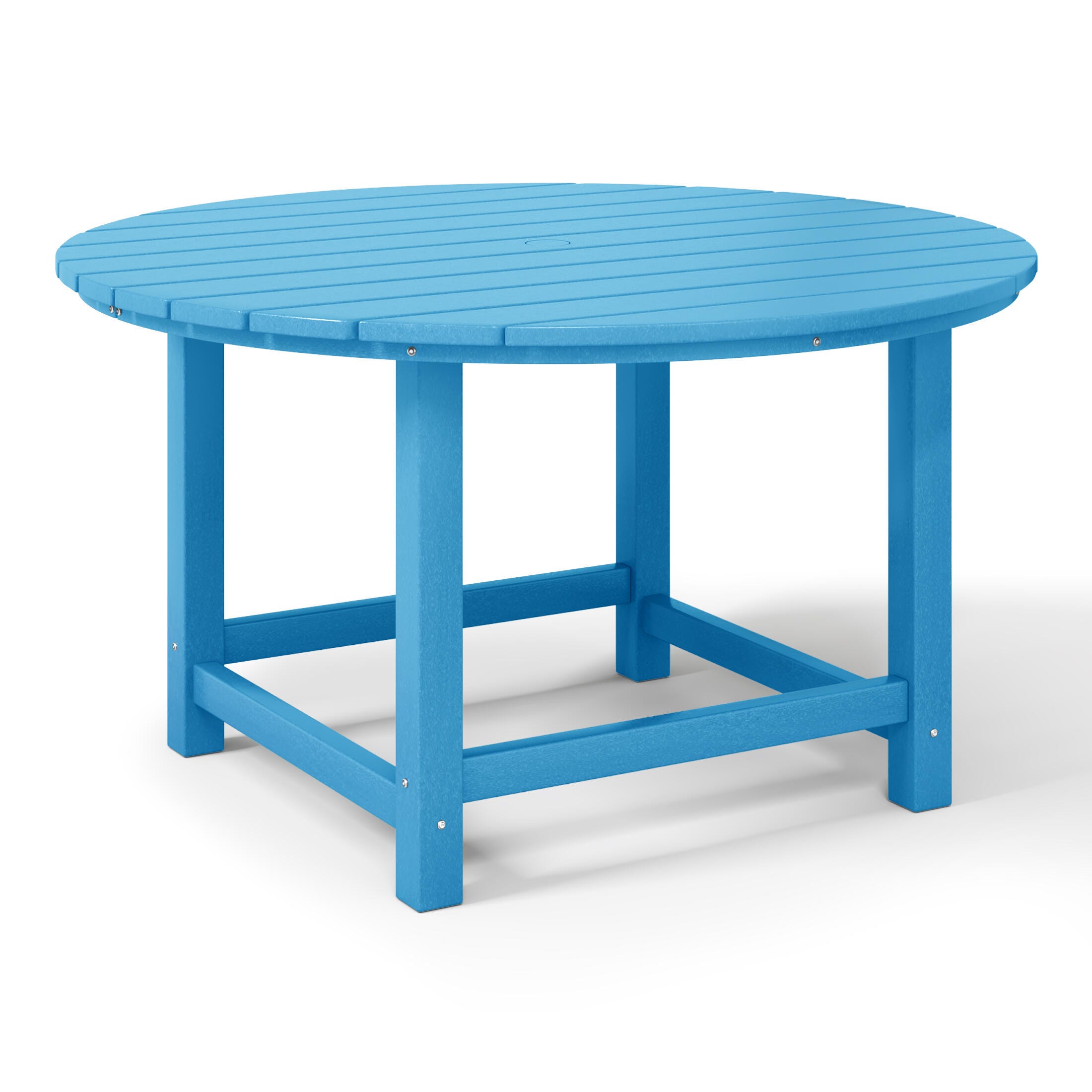 Westin Furniture Laguna Outdoor Round Dining Table, Pacific Blue, large