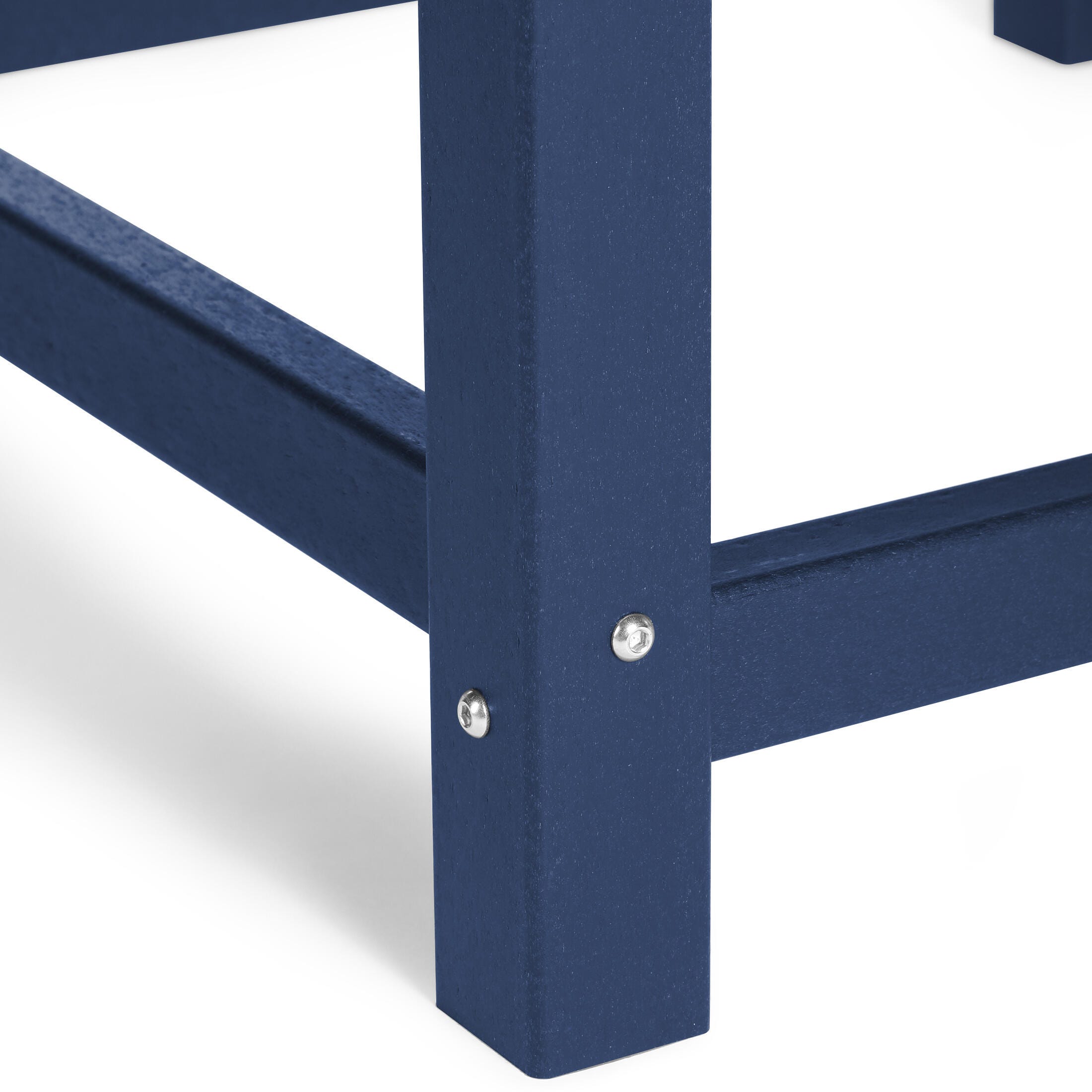 Westin Furniture Laguna Outdoor Round Dining Table, Navy Blue, large