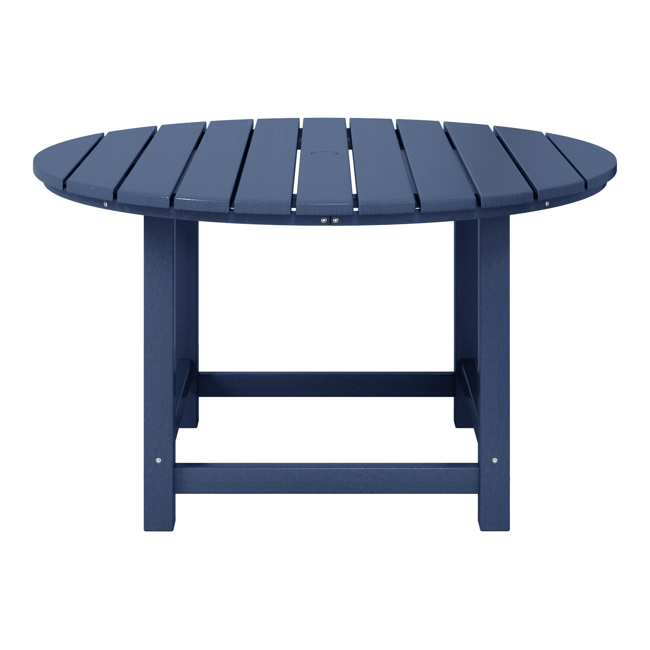 Westin Furniture Laguna Outdoor Round Dining Table, Navy Blue, large