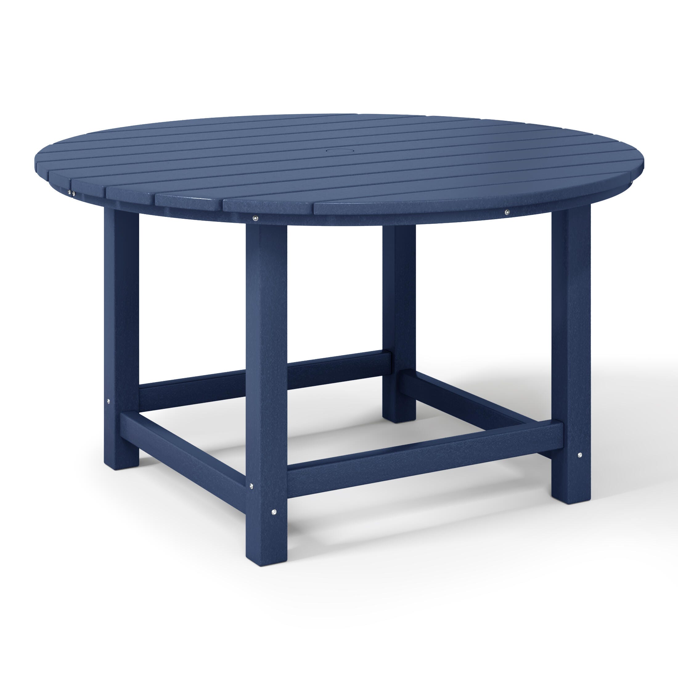 Westin Furniture Laguna Outdoor Round Dining Table, Navy Blue, large