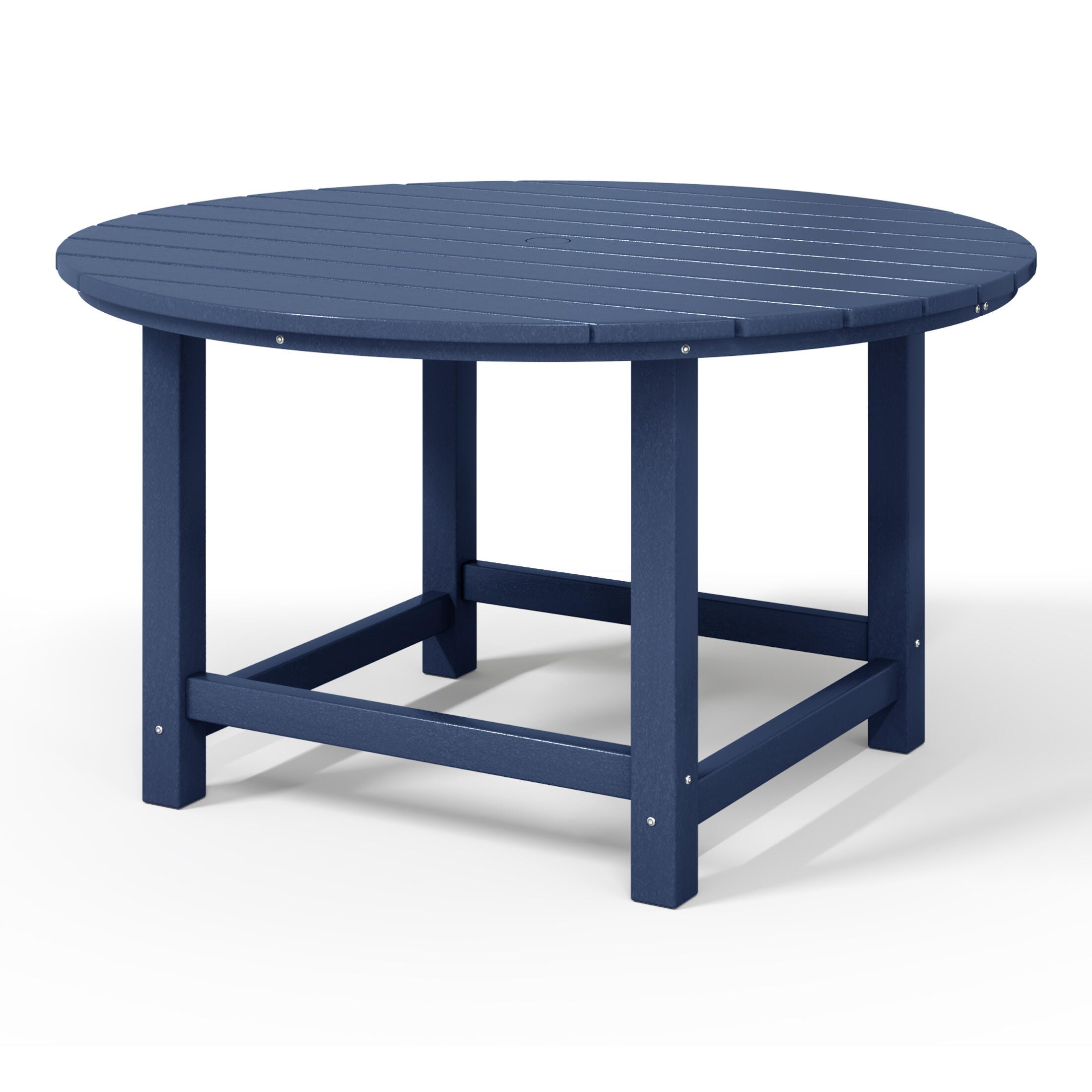 Westin Furniture Laguna Outdoor Round Dining Table, Navy Blue, large