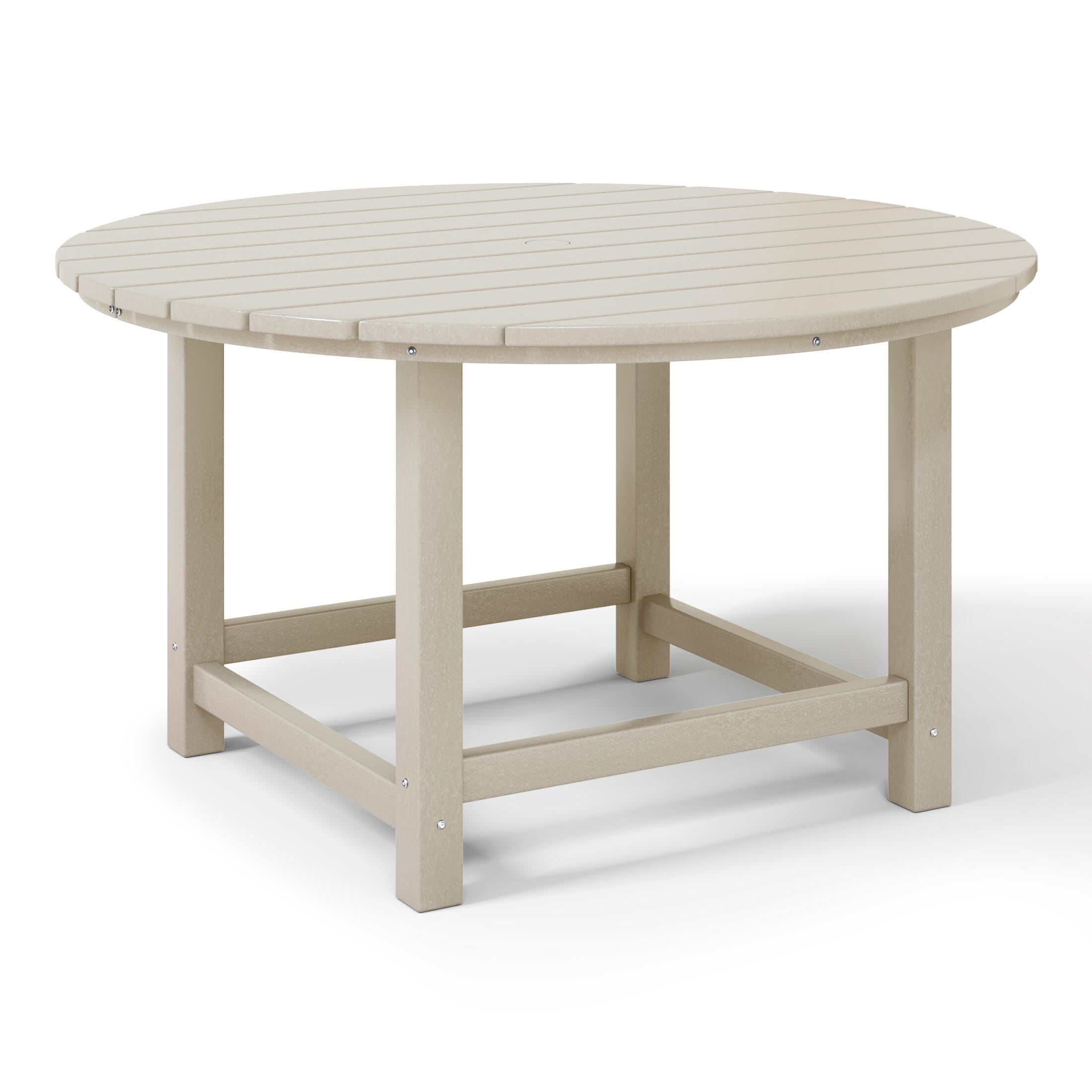 Westin Furniture Laguna Outdoor Round Dining Table, Sand, large