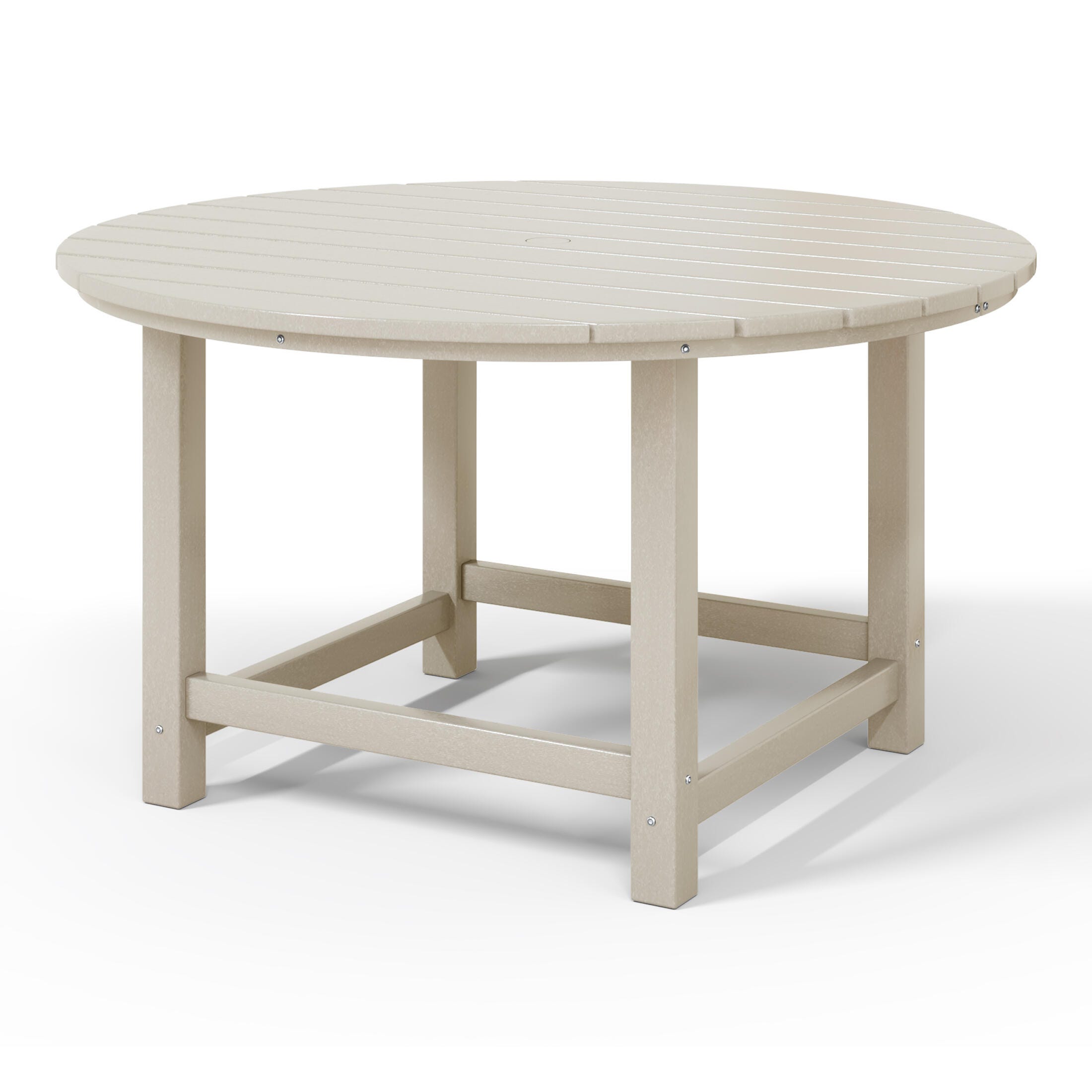 Westin Furniture Laguna Outdoor Round Dining Table, Sand, large