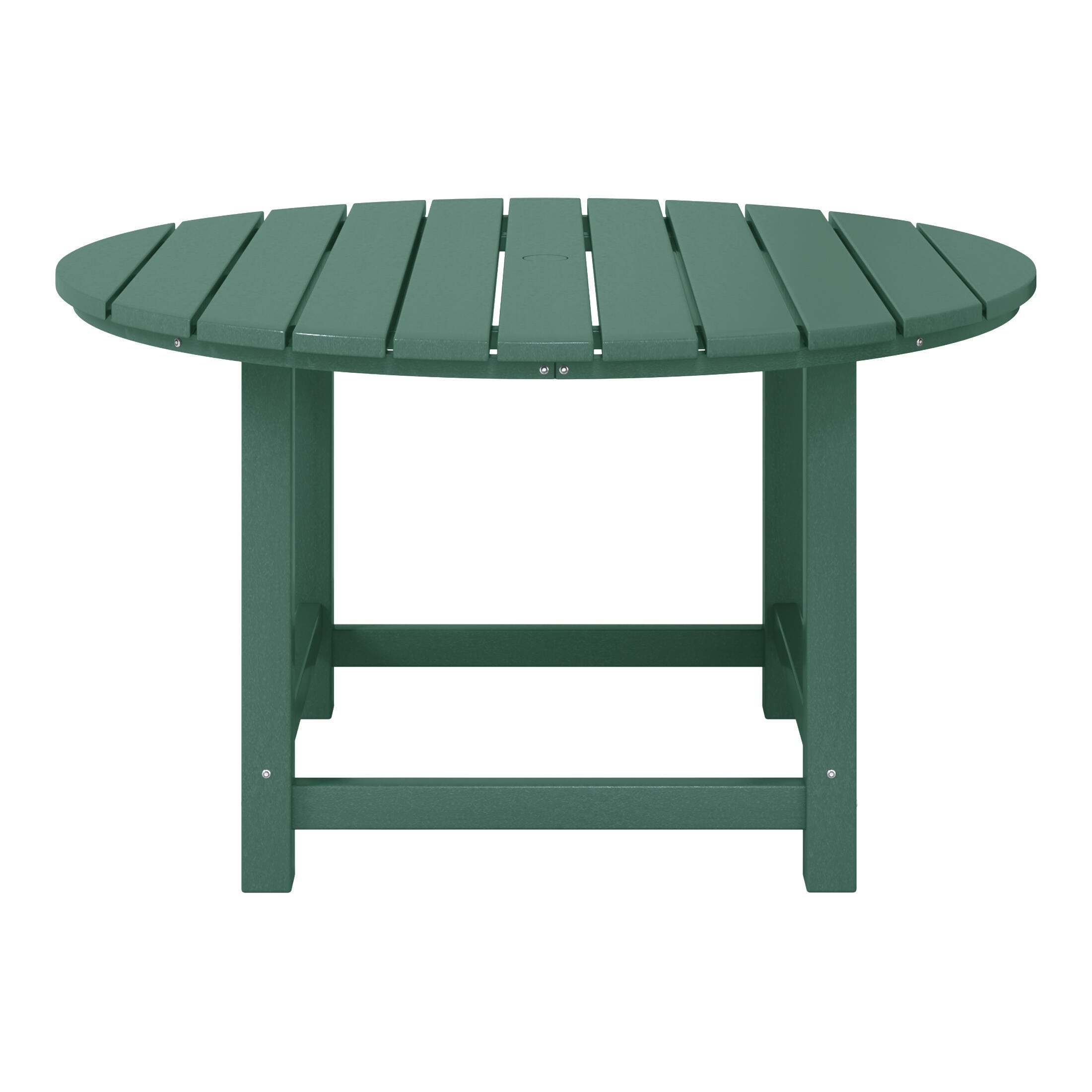 Westin Furniture Laguna Outdoor Round Dining Table, Dark Green, large